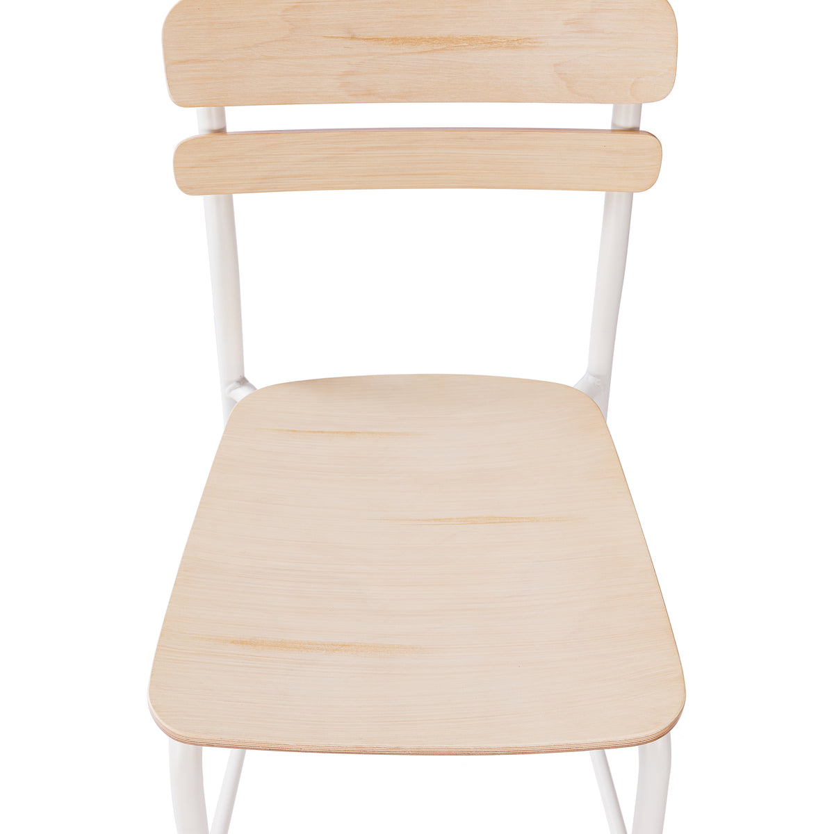 Cyprus Commercial Grade Solid Wood Bar Stool with Metal Frame and Antique Finish
