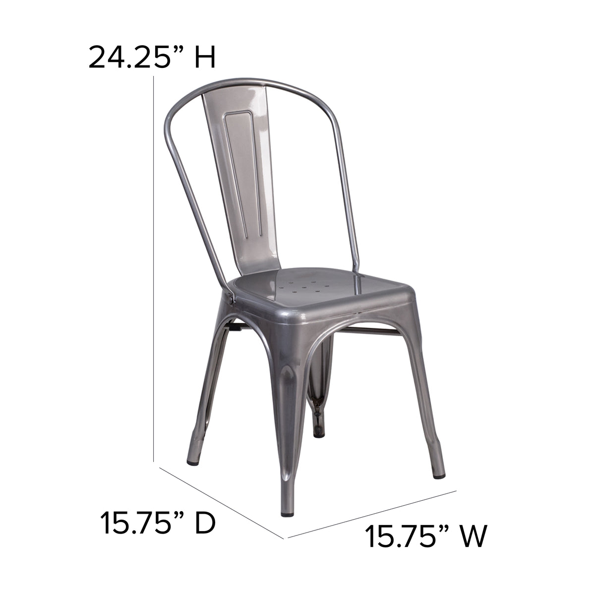 Metal Indoor Stackable Chair