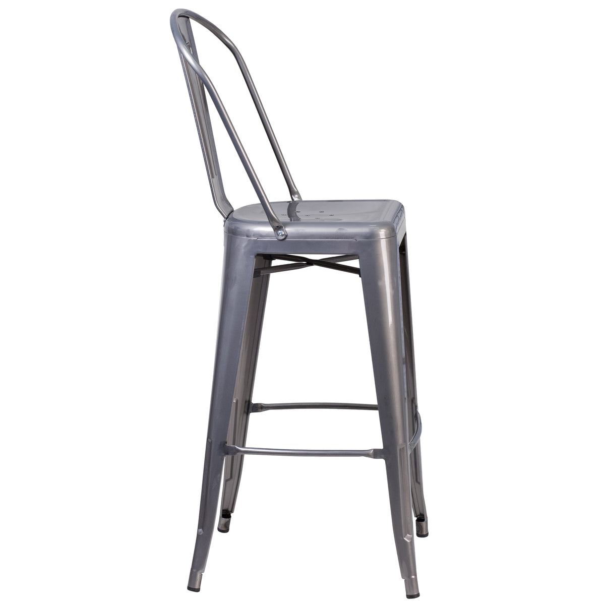 30'' High Indoor Barstool with Back