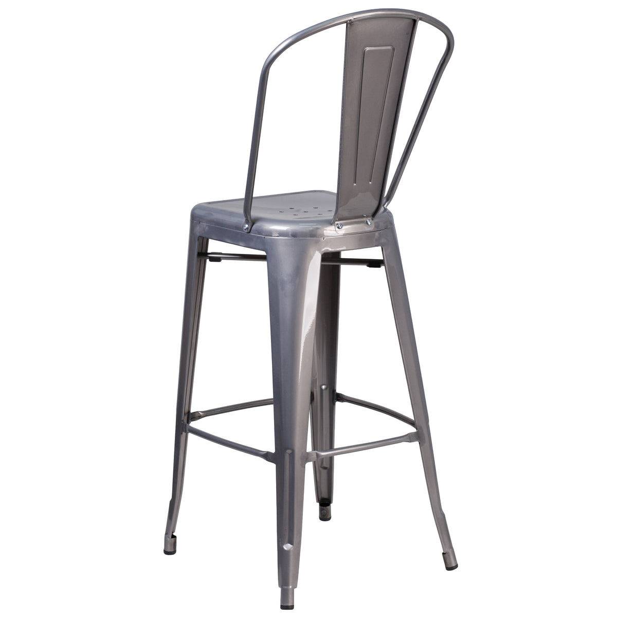 30'' High Indoor Barstool with Back