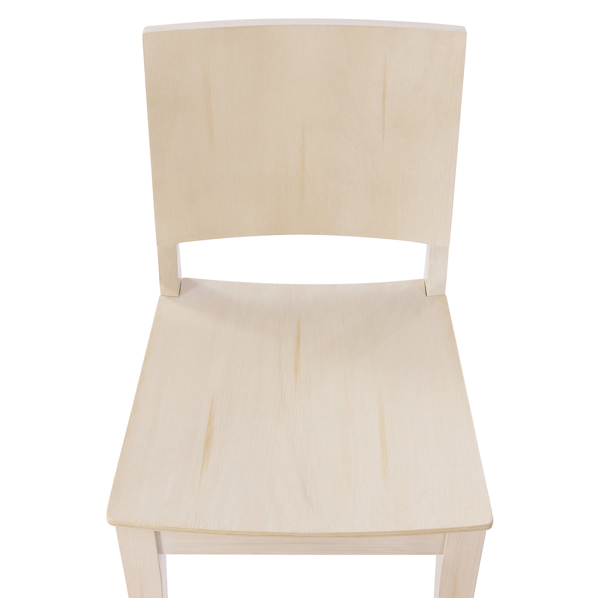 Naples Commercial Grade Solid Wood Dining Chair with Curved Backrest
