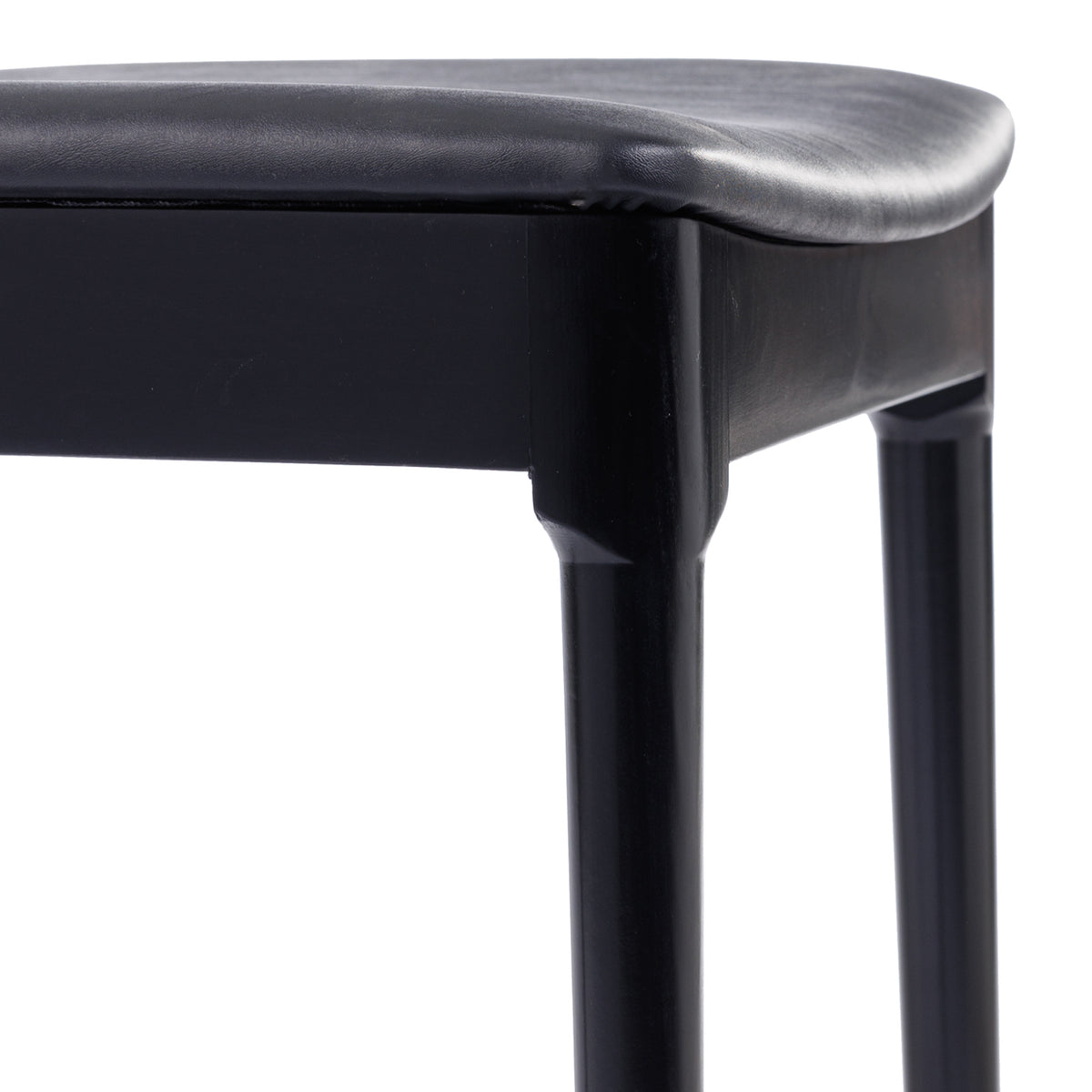 Chester Commercial Grade Solid Wood Dining Chair with Slatted Backrest and Vinyl Seat
