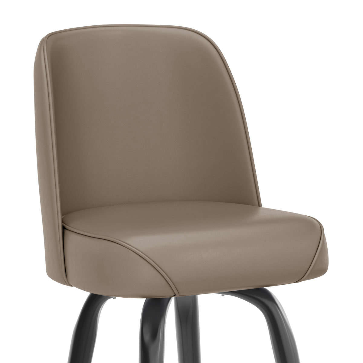 Metal Barstool with Swivel Bucket Seat