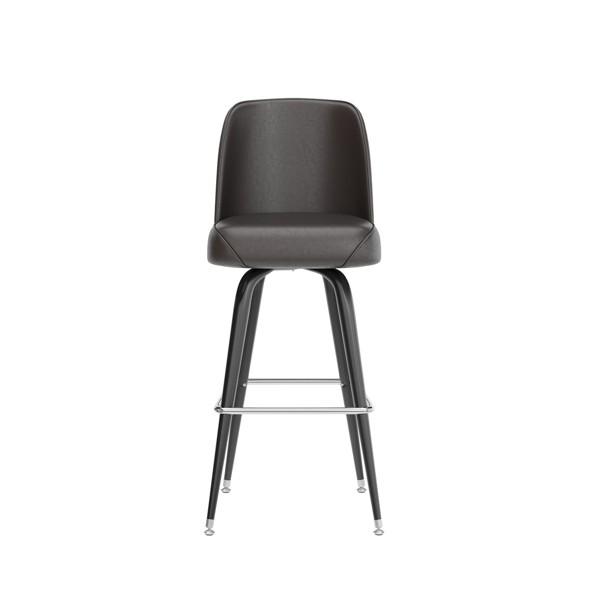 Metal Barstool with Swivel Bucket Seat