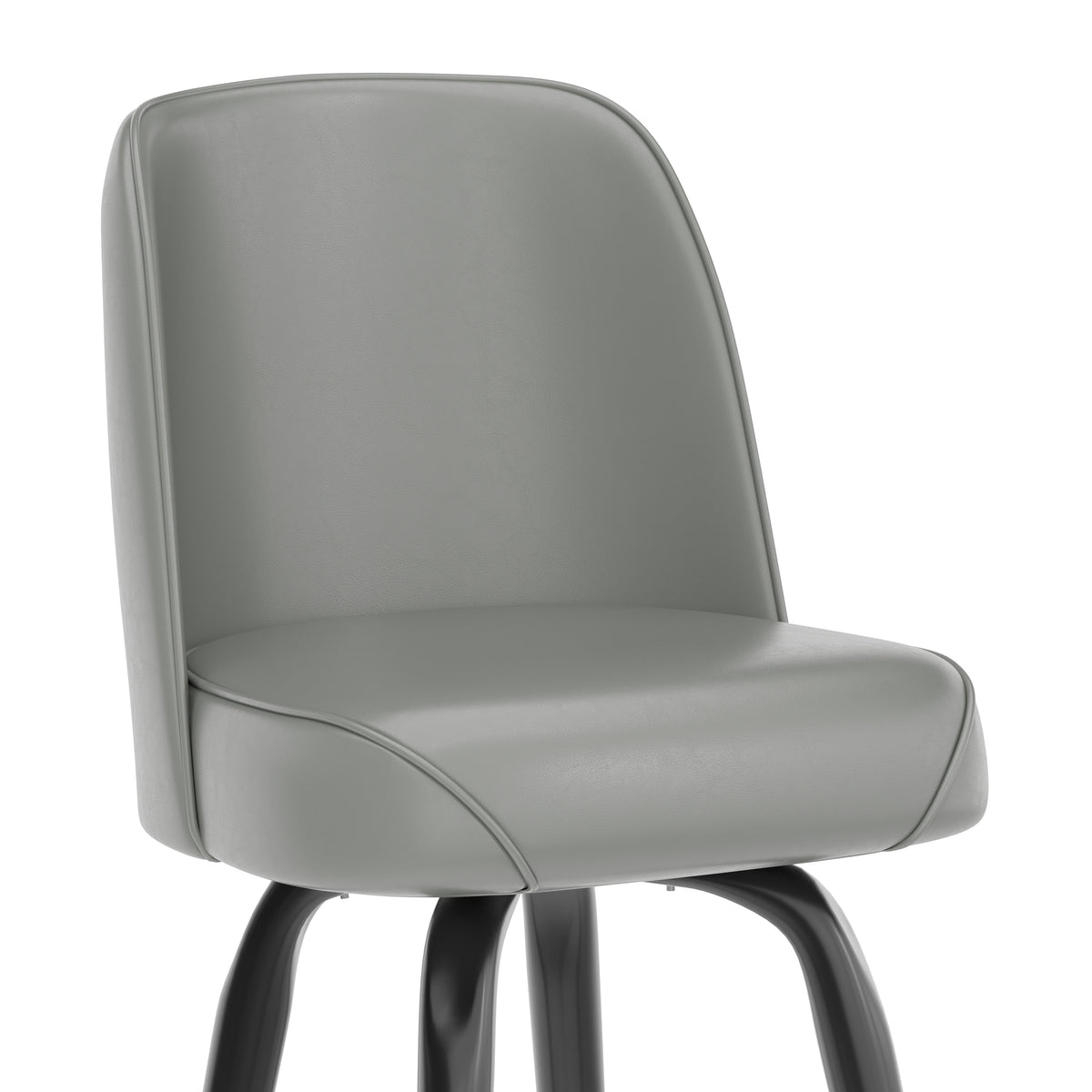 Metal Barstool with Swivel Bucket Seat
