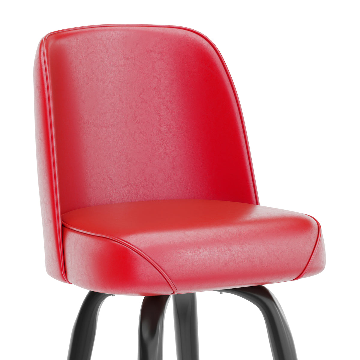 Metal Barstool with Swivel Bucket Seat