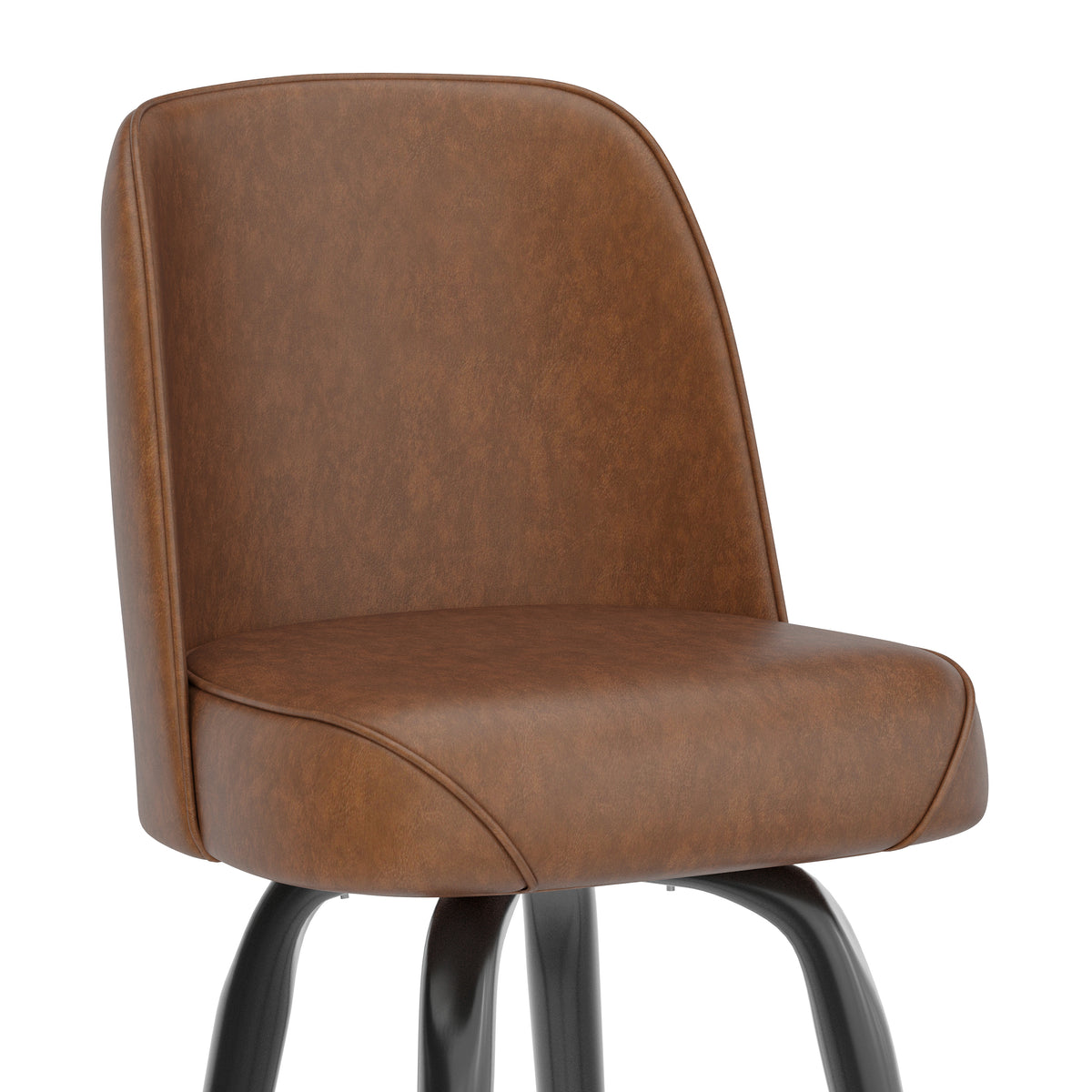 Metal Barstool with Swivel Bucket Seat