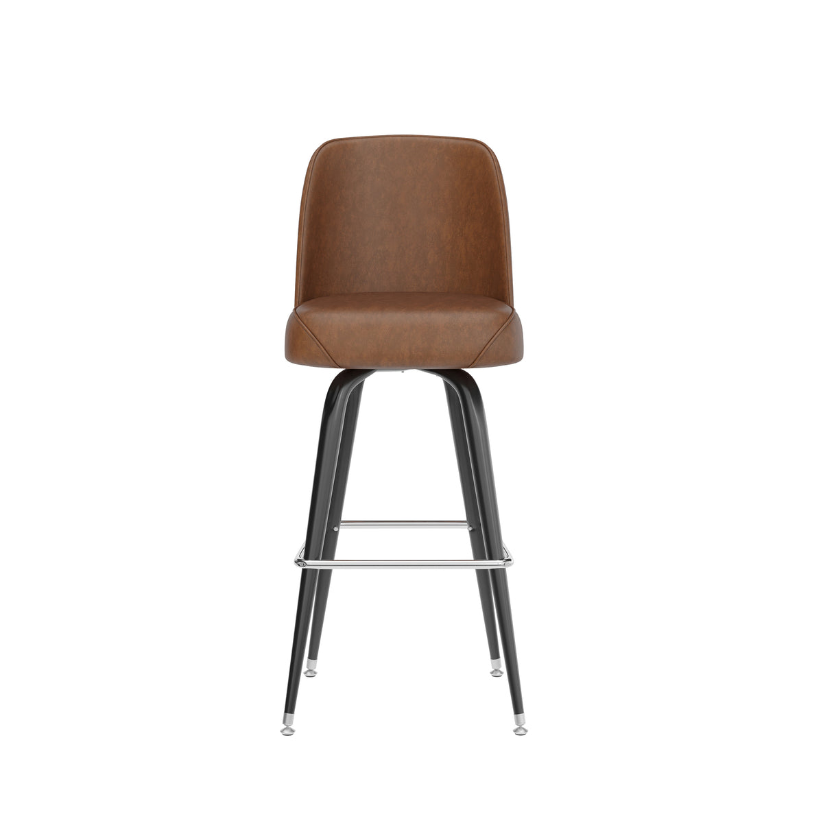 Metal Barstool with Swivel Bucket Seat