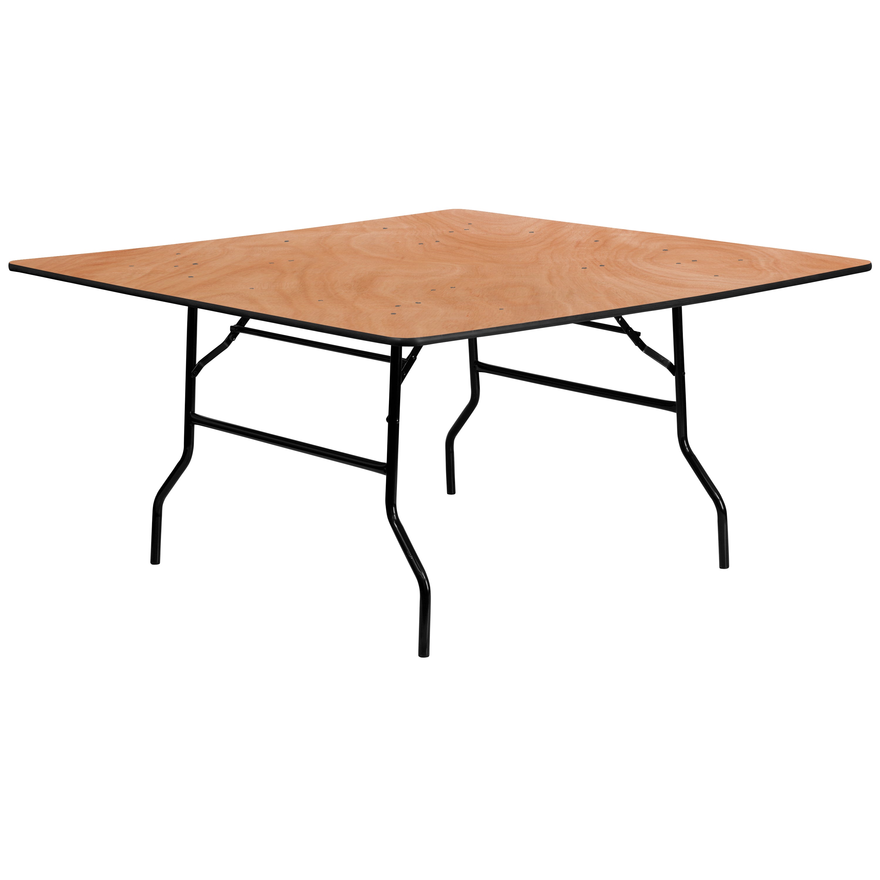 5-Foot Square Wood Folding Banquet Table-Square Folding Table-Flash Furniture-Wall2Wall Furnishings