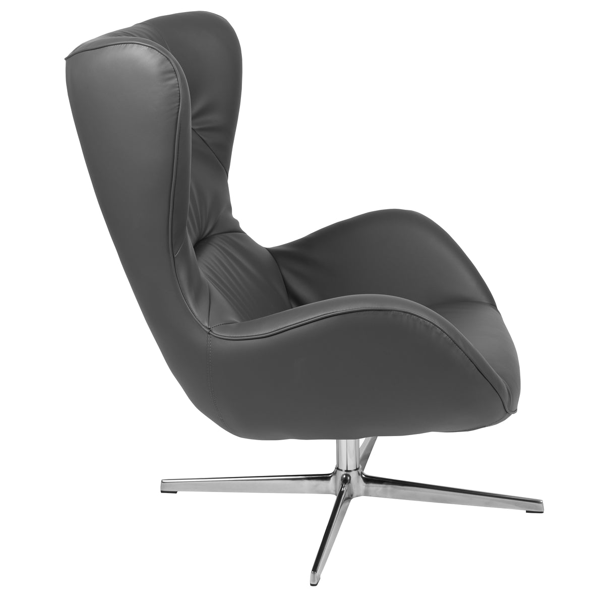 Home and Office Retro Swivel Wing Accent Chair