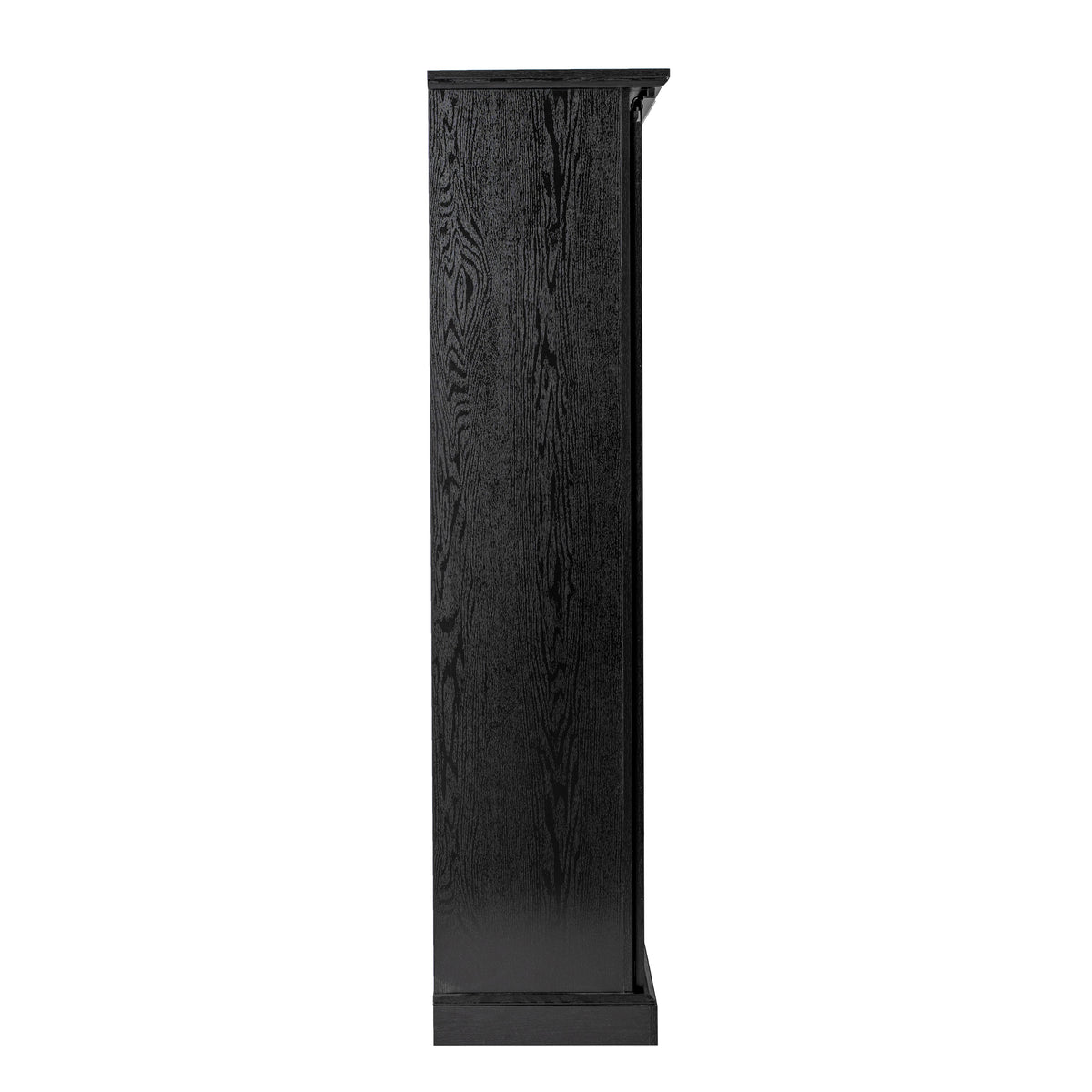 Harrison Rustic Farmhouse Storage Cabinet Bookcase with Sliding Barn Door and Adjustable Shelves