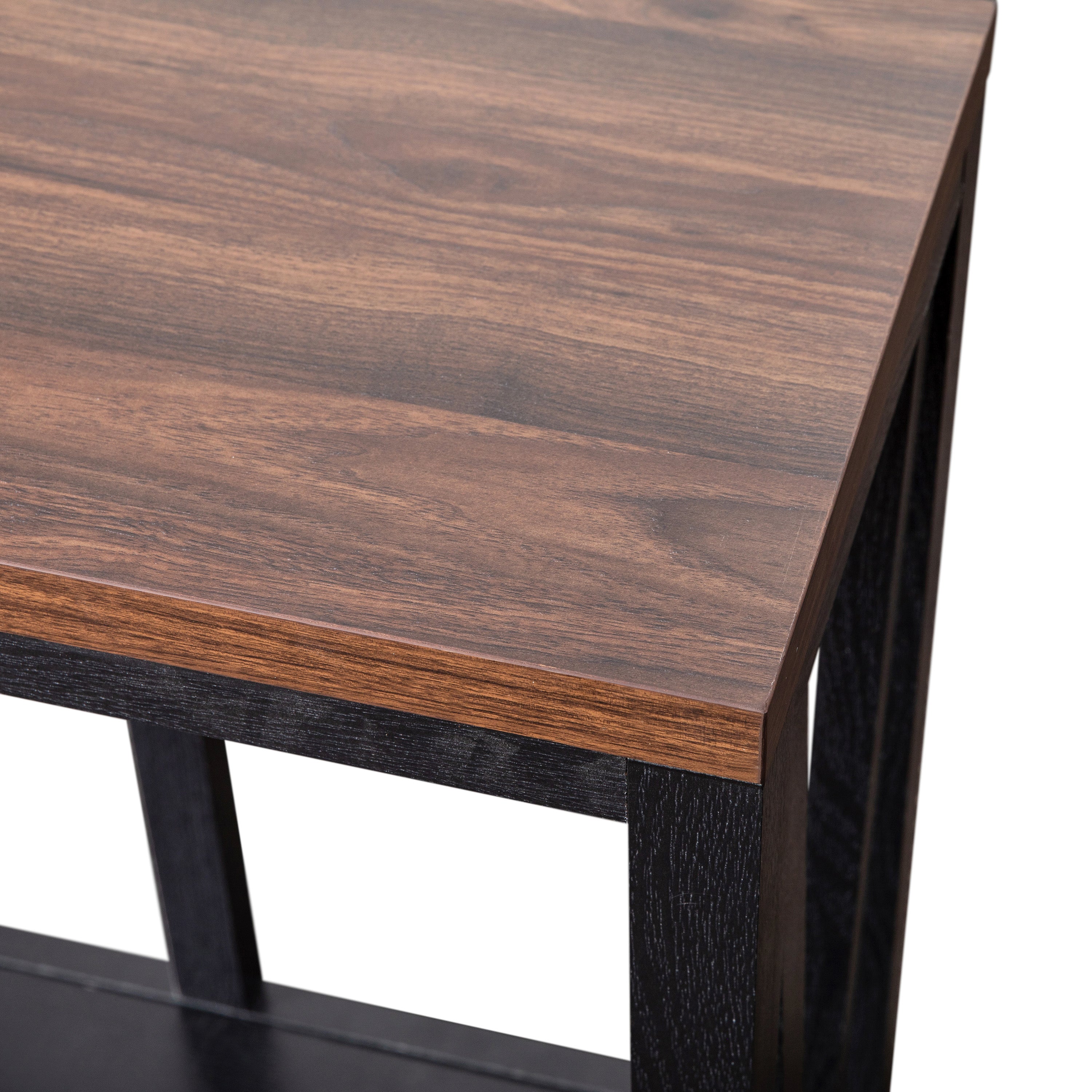 Charlotte Modern 2-Tier Farmhouse Entryway Living Room Console Accent Table