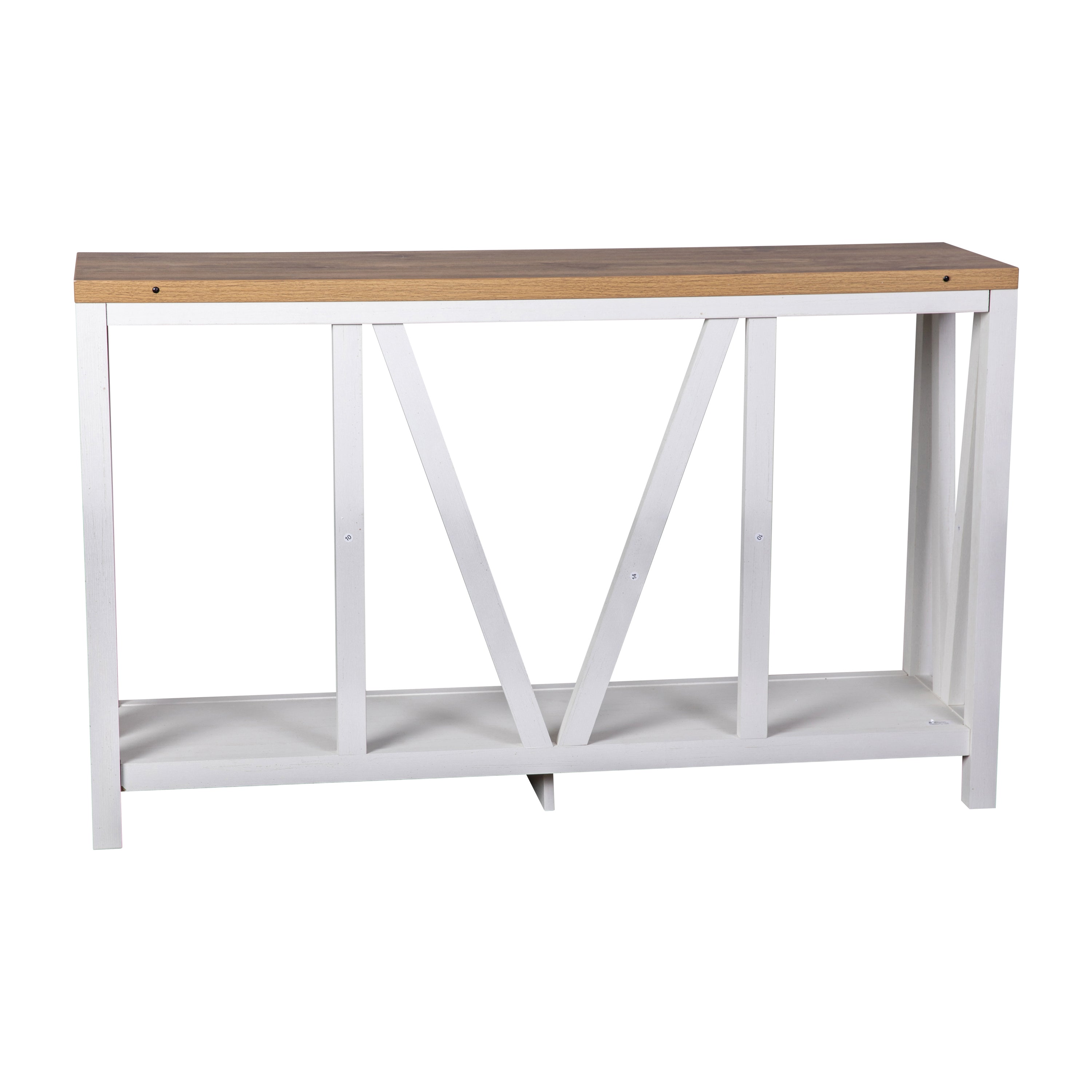 Charlotte Modern 2-Tier Farmhouse Entryway Living Room Console Accent Table