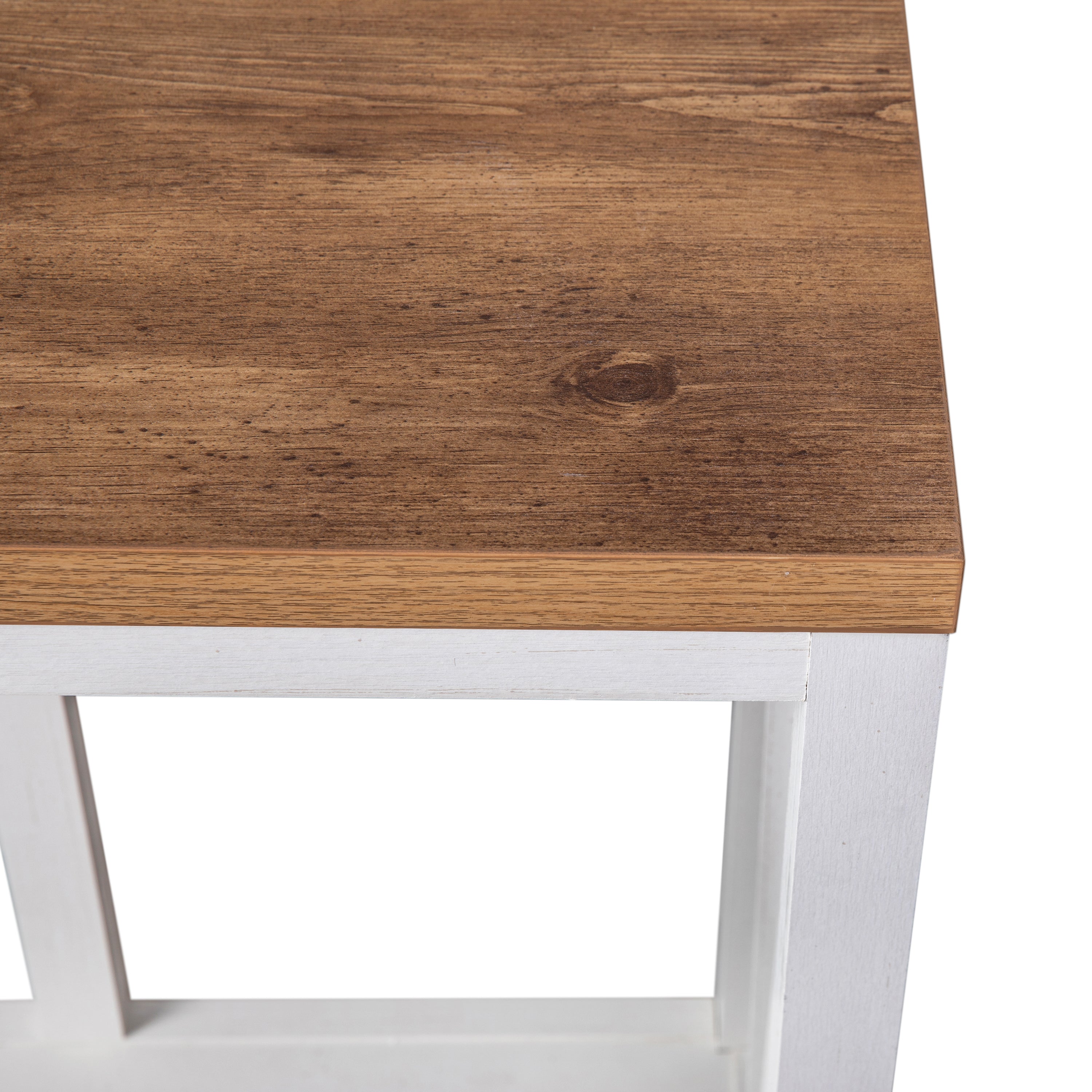 Charlotte Modern 2-Tier Farmhouse Entryway Living Room Console Accent Table