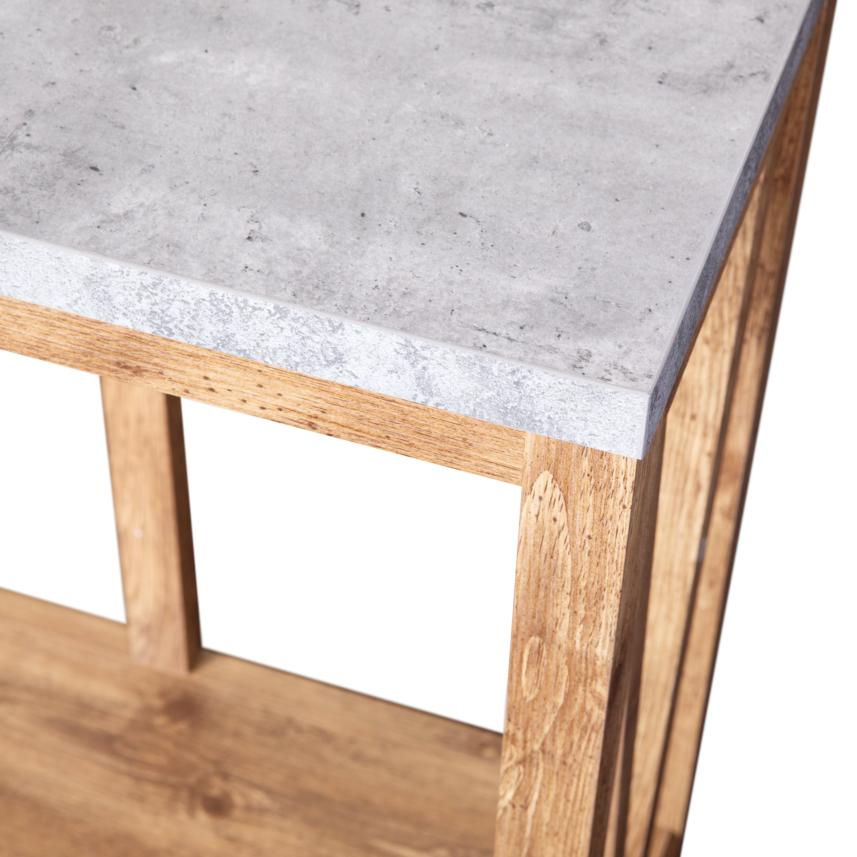 Charlotte Modern 2-Tier Farmhouse Entryway Living Room Console Accent Table