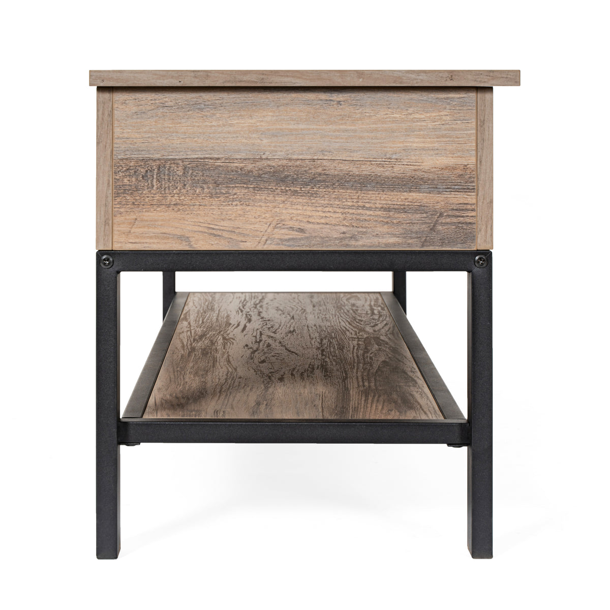 Wyatt Farmhouse Entryway Storage Bench with Lower Shelf Perfect for Entryway, Mudroom, or Bedroom