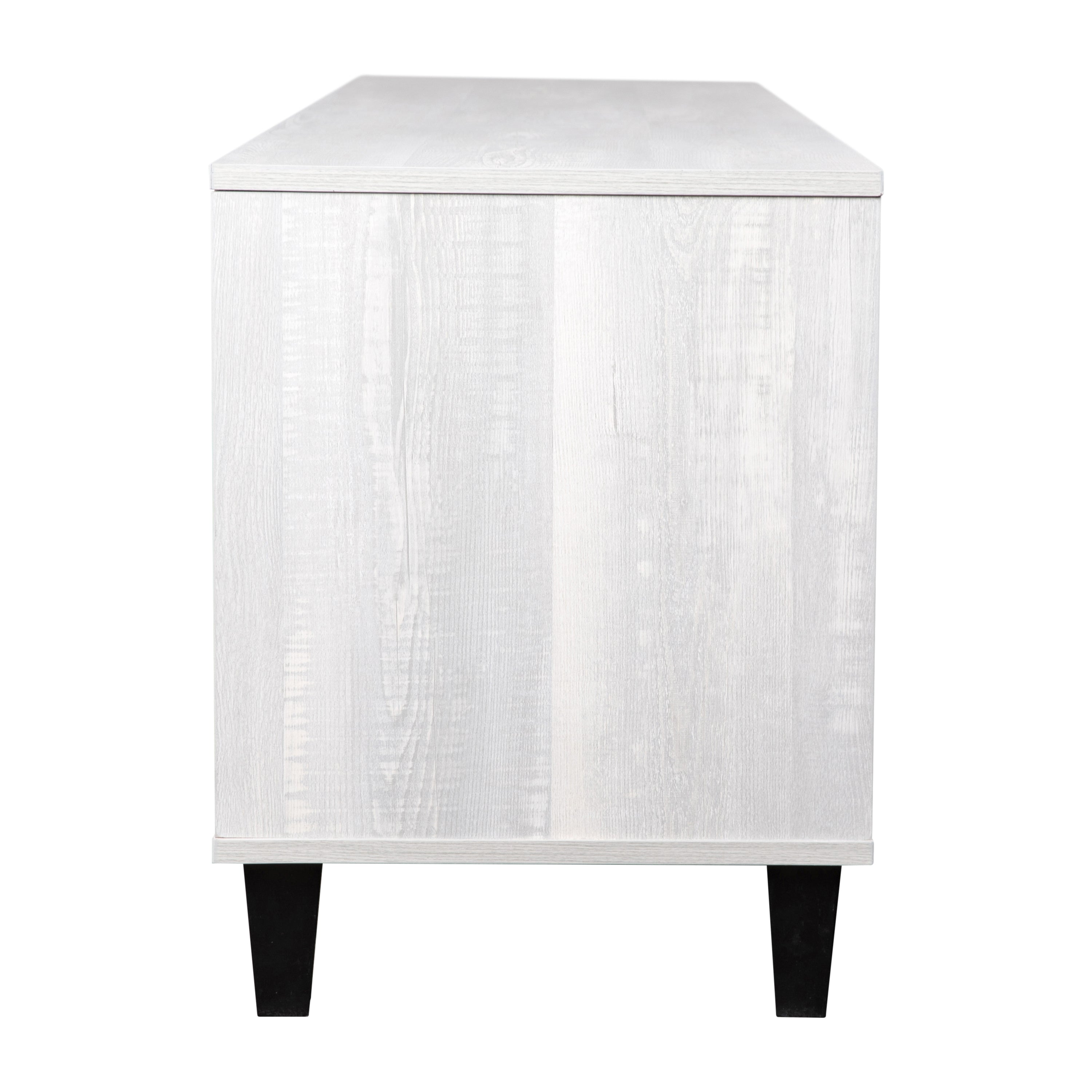 Nelson 70" Mid Century Modern TV Stand for up to 60" TV's with Adjustable Shelves and Dual Storage Compartments