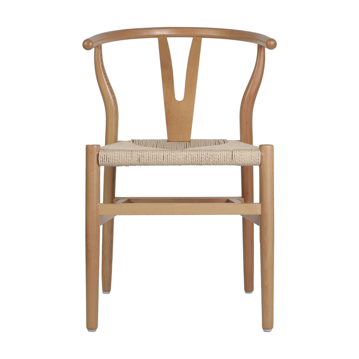 Logan Commercial Grade Y-Back Style Wood and Kraft Paper Stackable Dining Chair