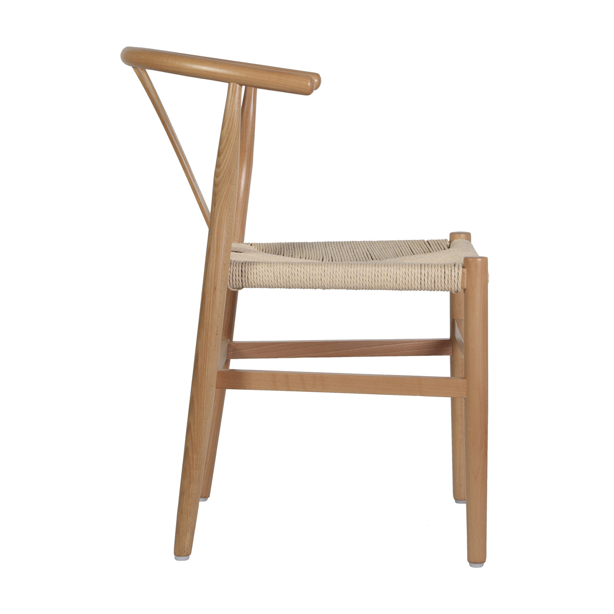 Logan Commercial Grade Y-Back Style Wood and Kraft Paper Stackable Dining Chair
