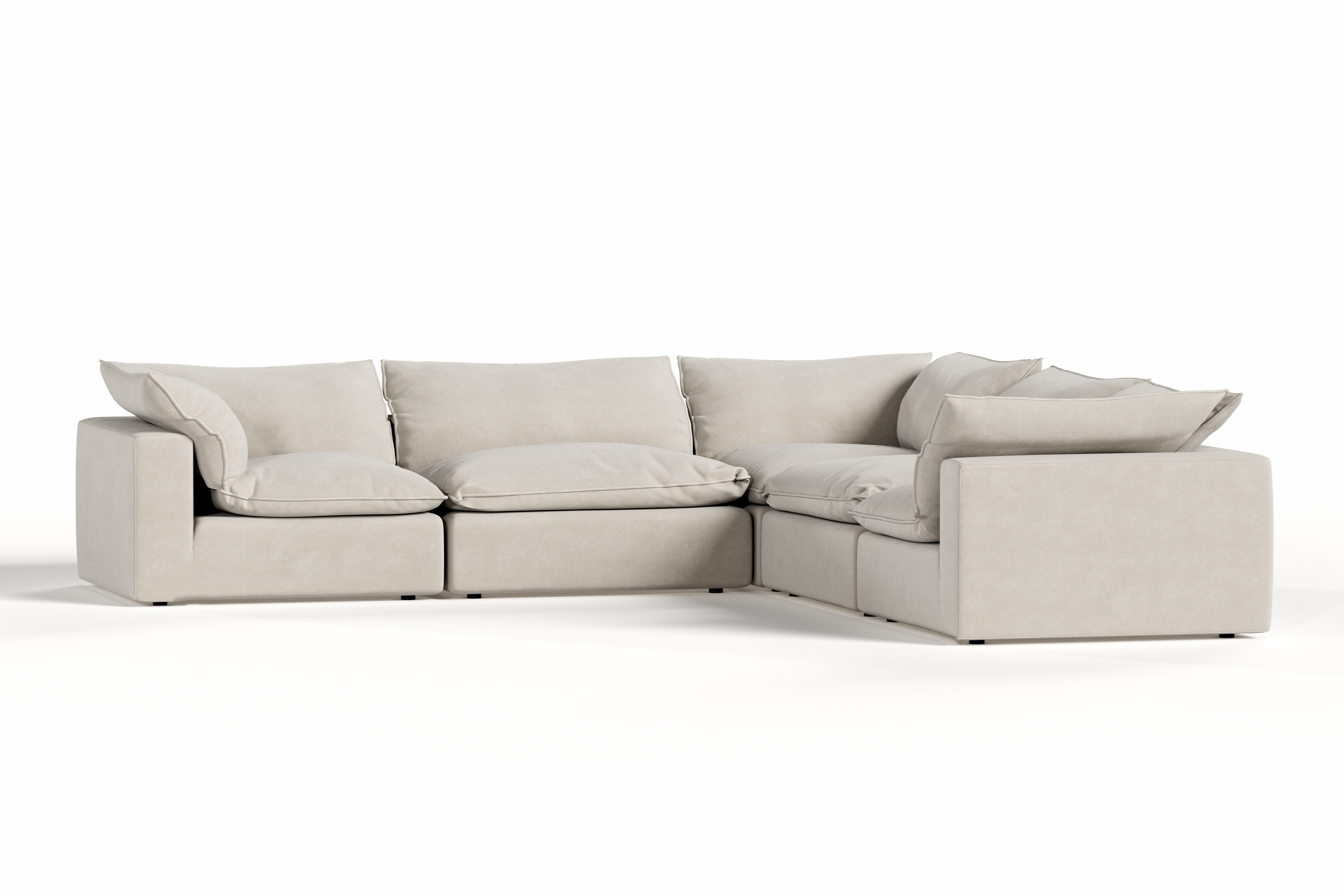 Garman Modern Modular Sectional Sofa 5 Piece Sectional