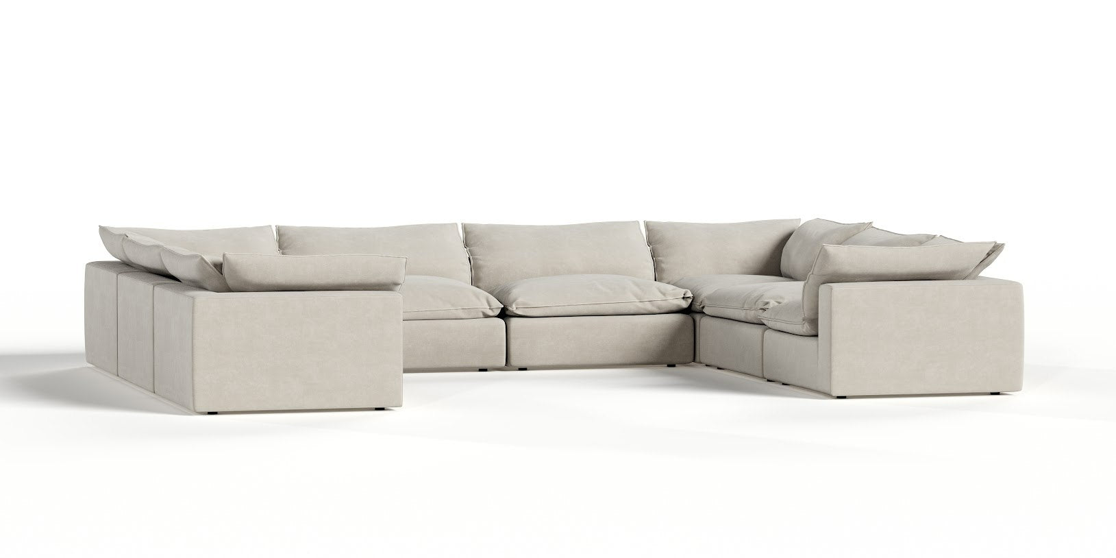 Divani Casa Garman Modern Modular Sectional Sofa 8 Piece Sectional
