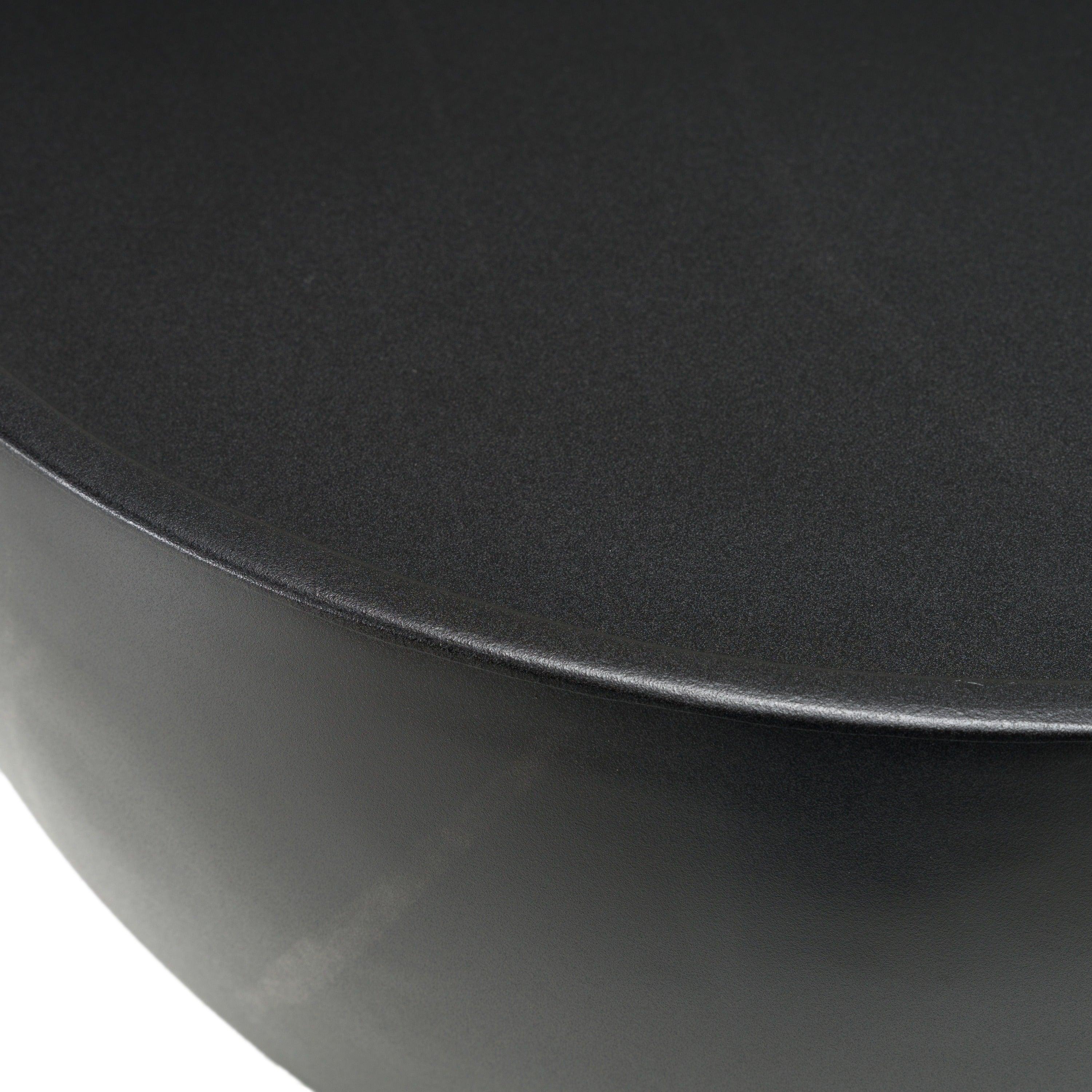 Akron Modern Faux Marble Round End Table