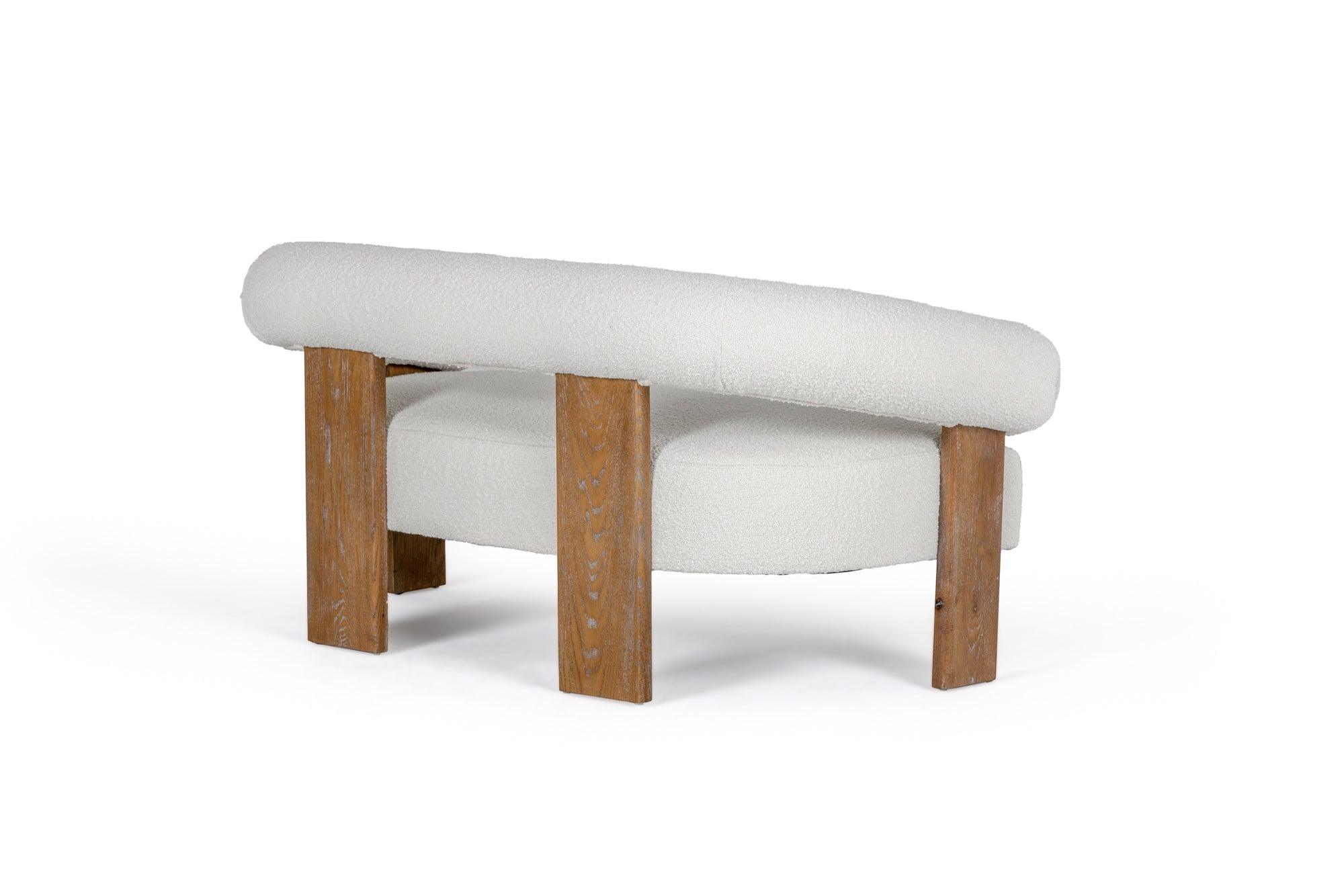 Aledo Modern Fabric Loveseat