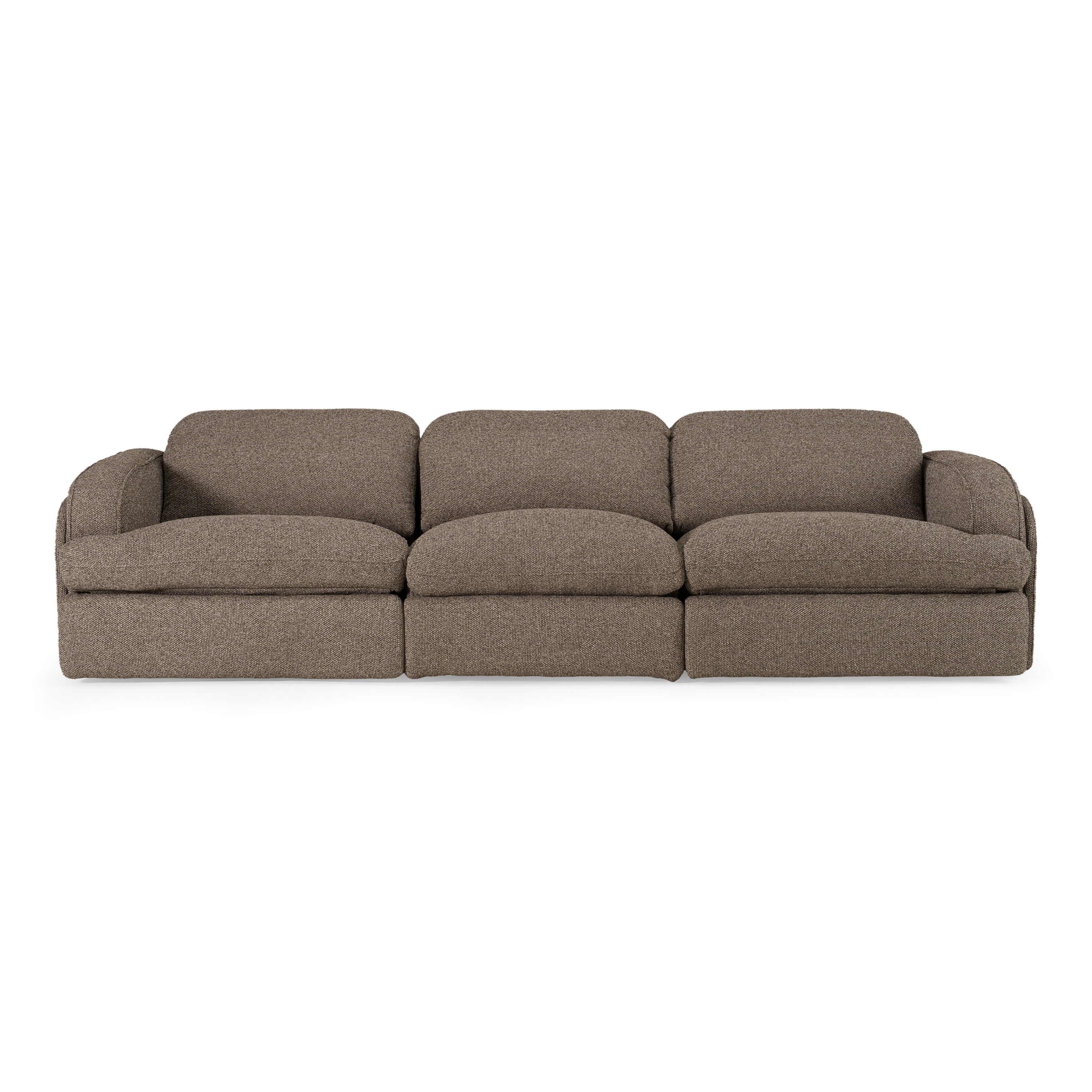 Ambler Modern Fabric Sofa w/ 2 Power Recliners