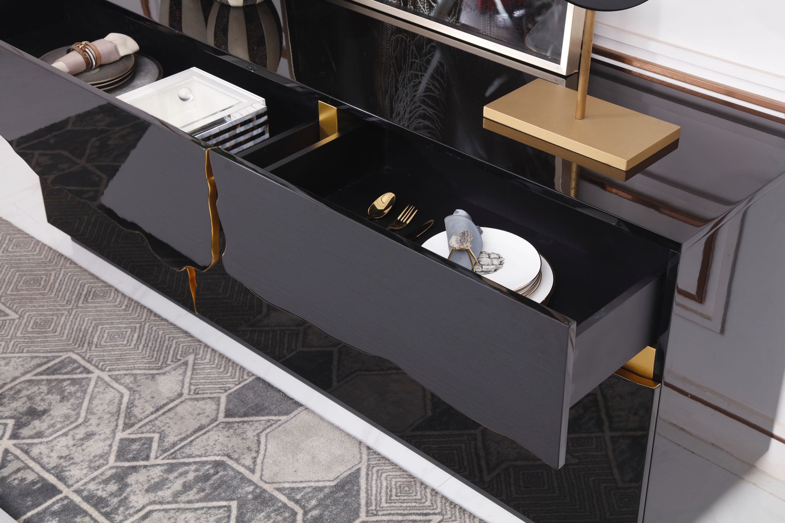 Aspen Modern High Gloss Buffet