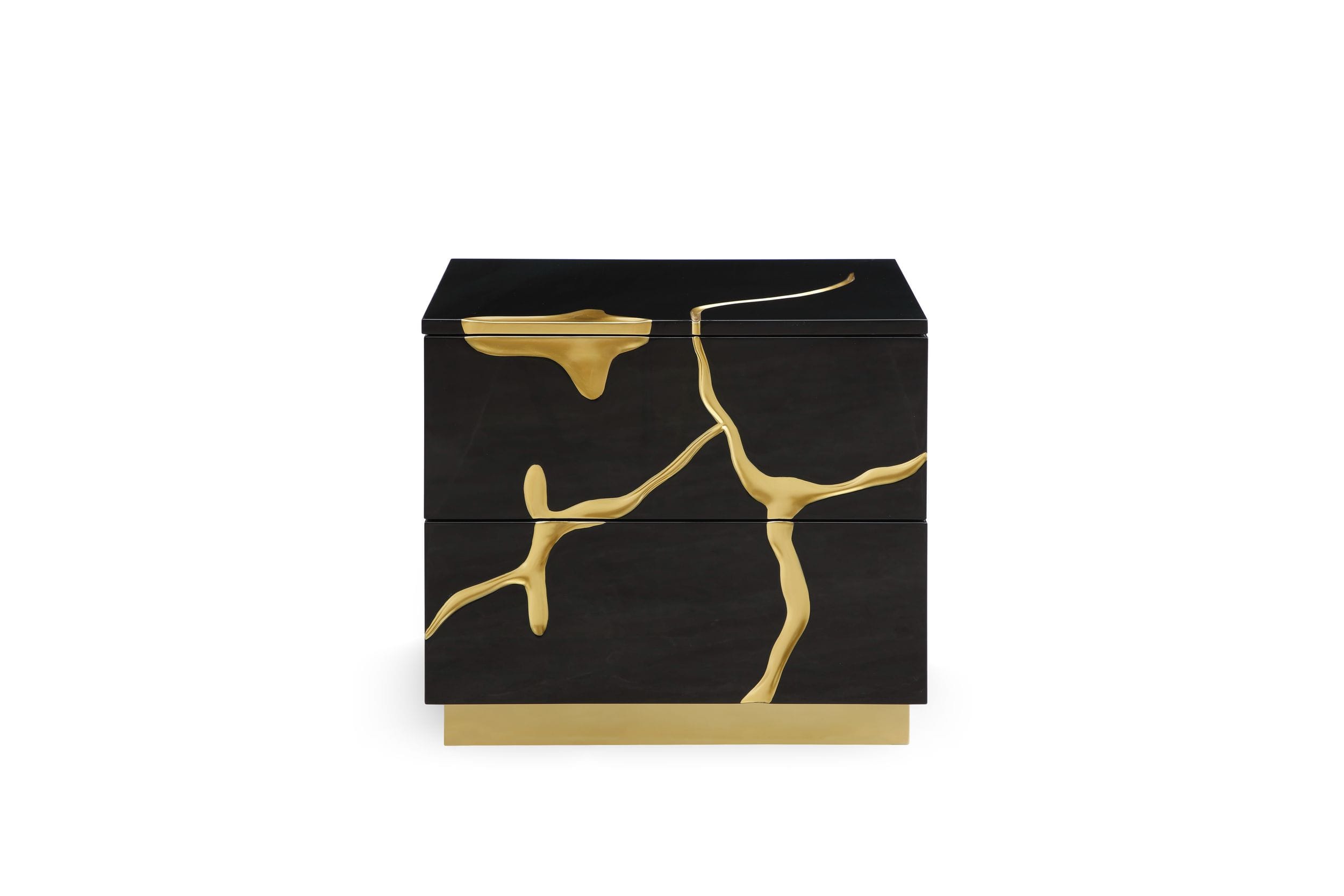 Aspen Modern Bed and Nightstands