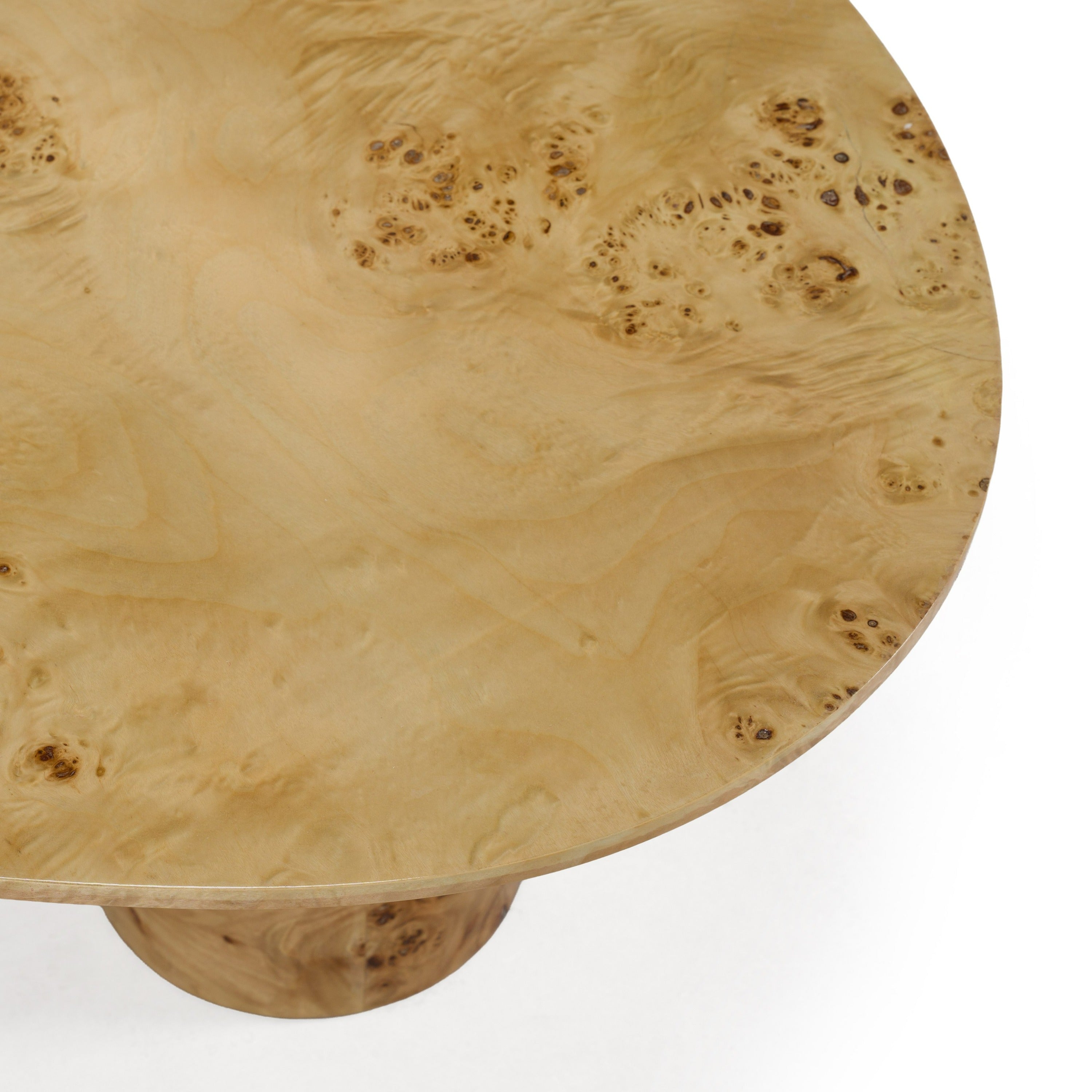 Avril Modern Burl Freeform Coffee Table