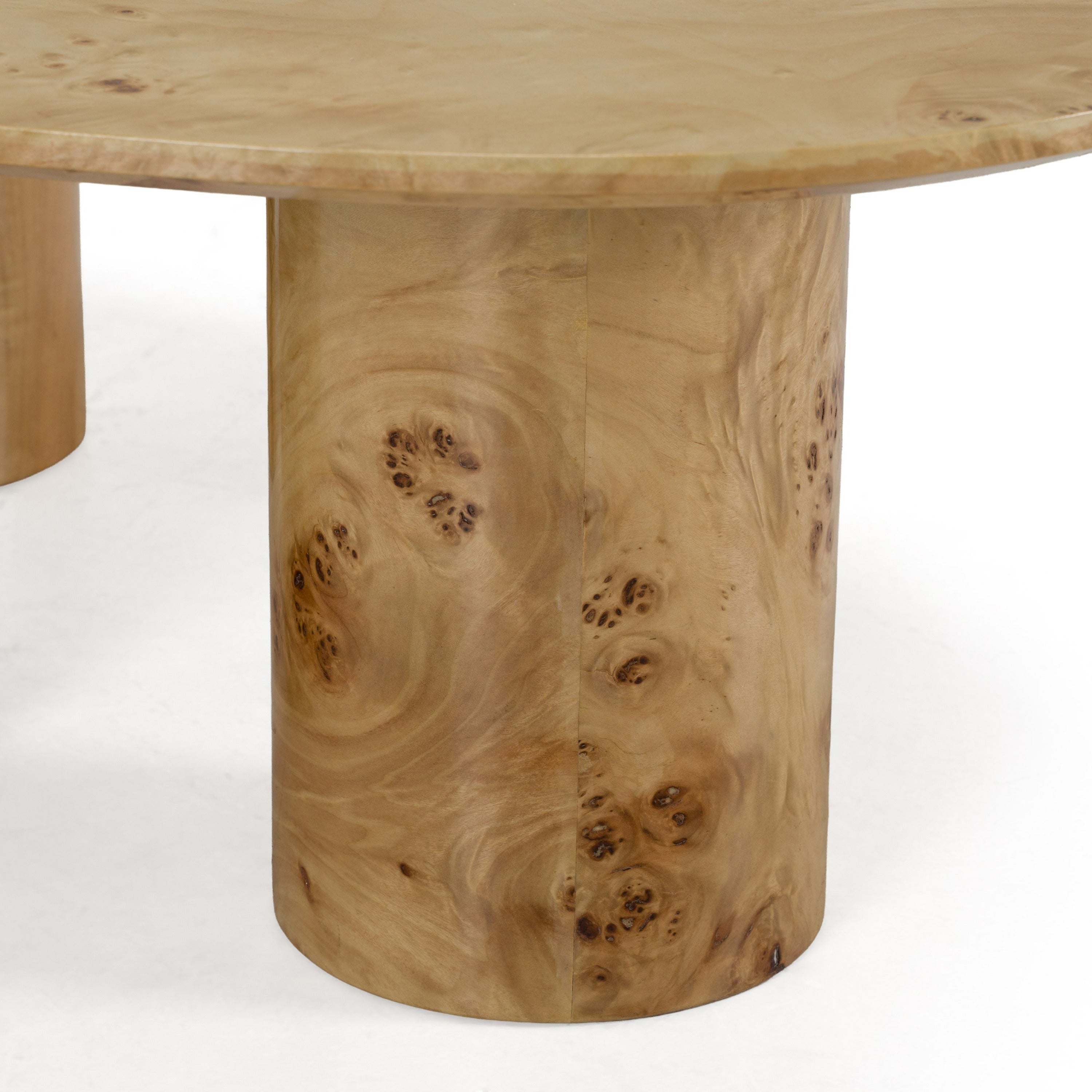 Avril Modern Burl Freeform Coffee Table