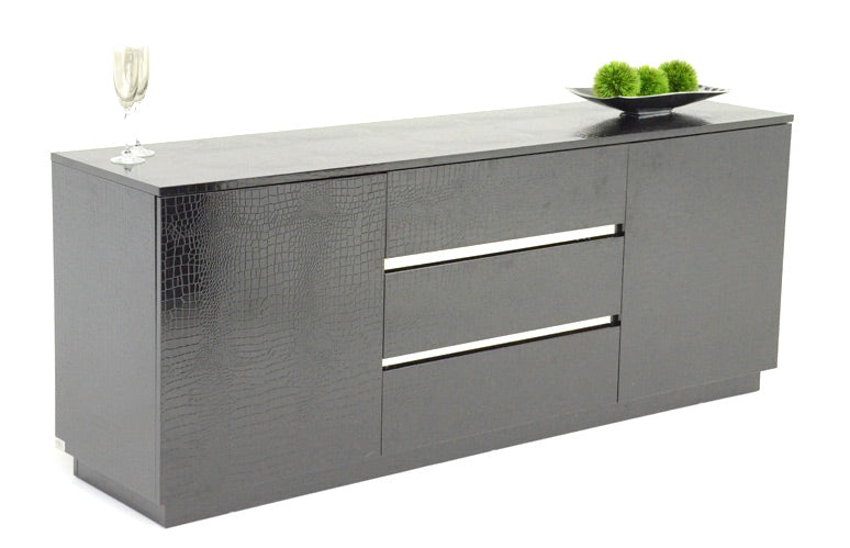 Skyline Modern Crocodile Lacquer Buffet