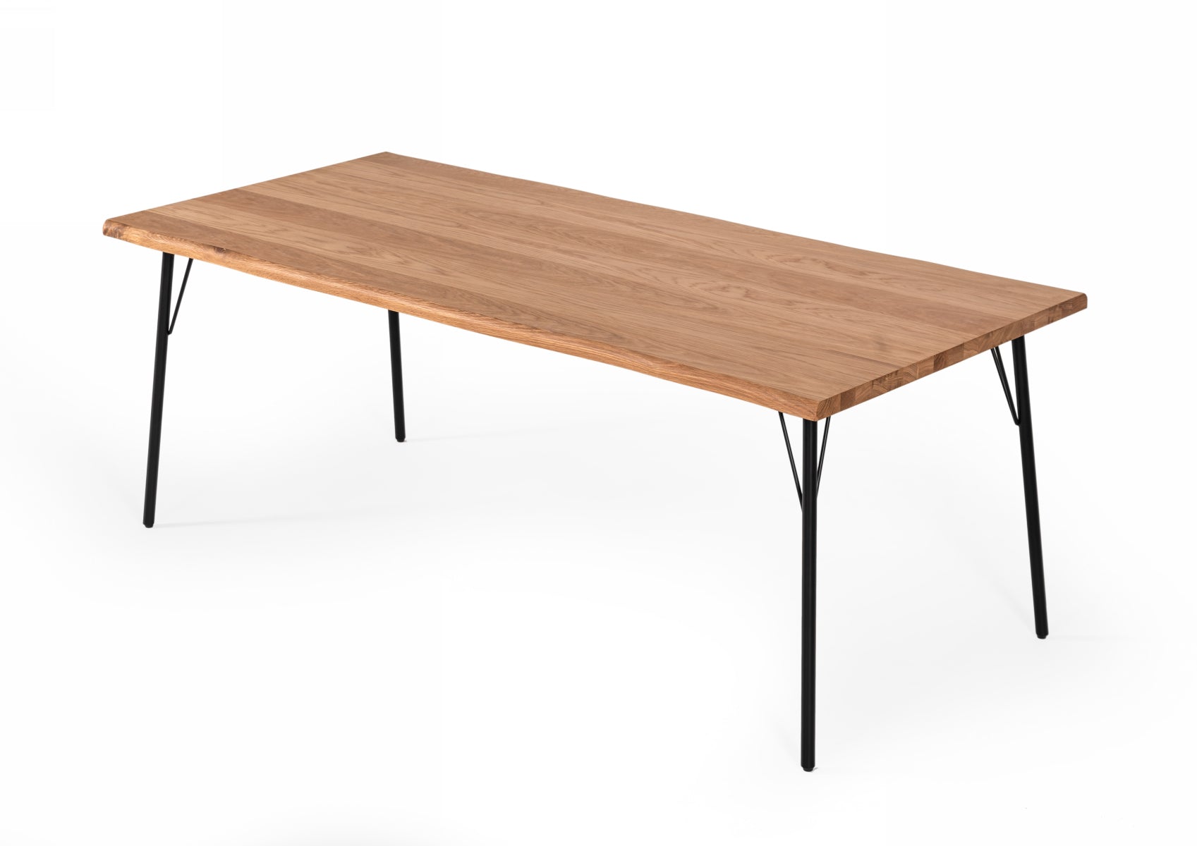 Barnum Industrial and Iron Live Edge Dining Table