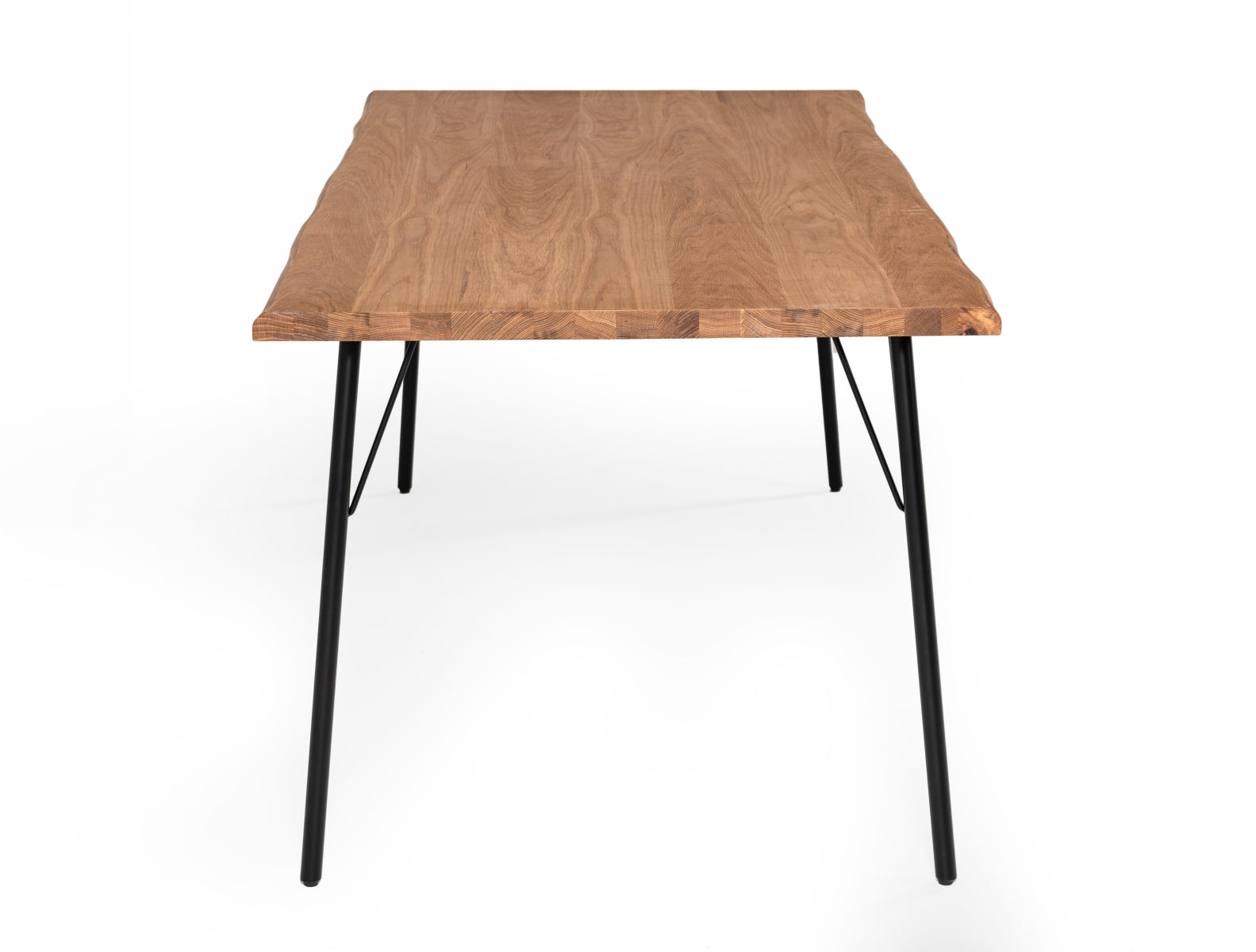 Barnum Industrial and Iron Live Edge Dining Table