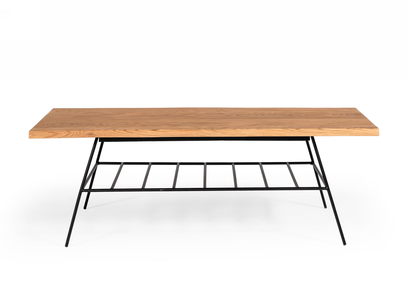 Barnum Industrial and Iron Live Edge Coffee Table