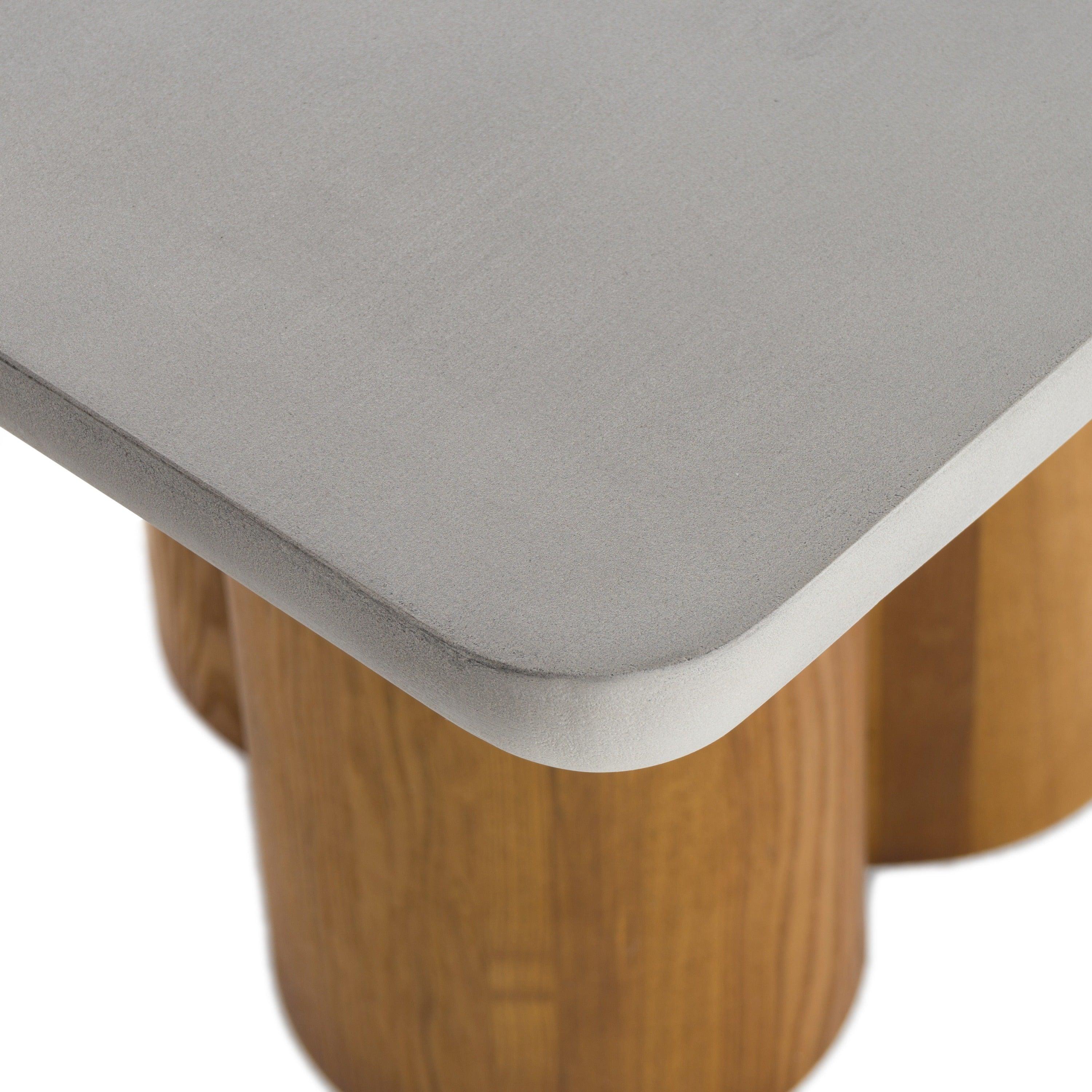 Bateman Modern Faux Concrete Dining Table