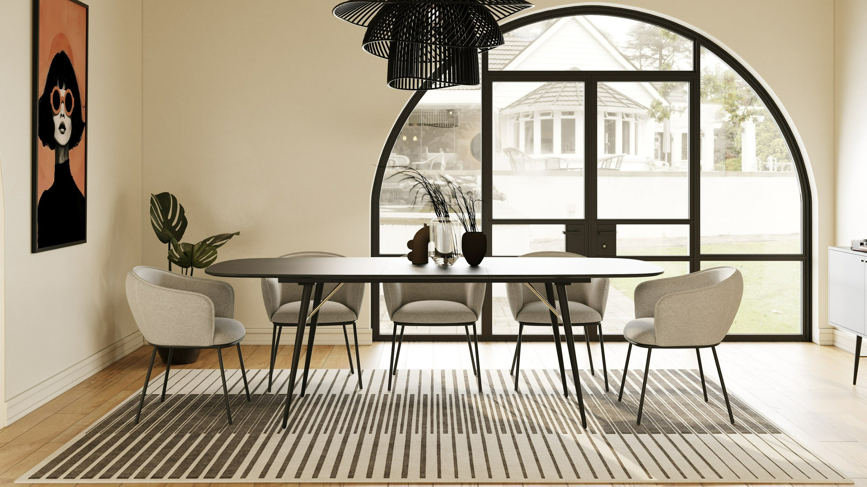 Billy Modern Extendable Dining Table