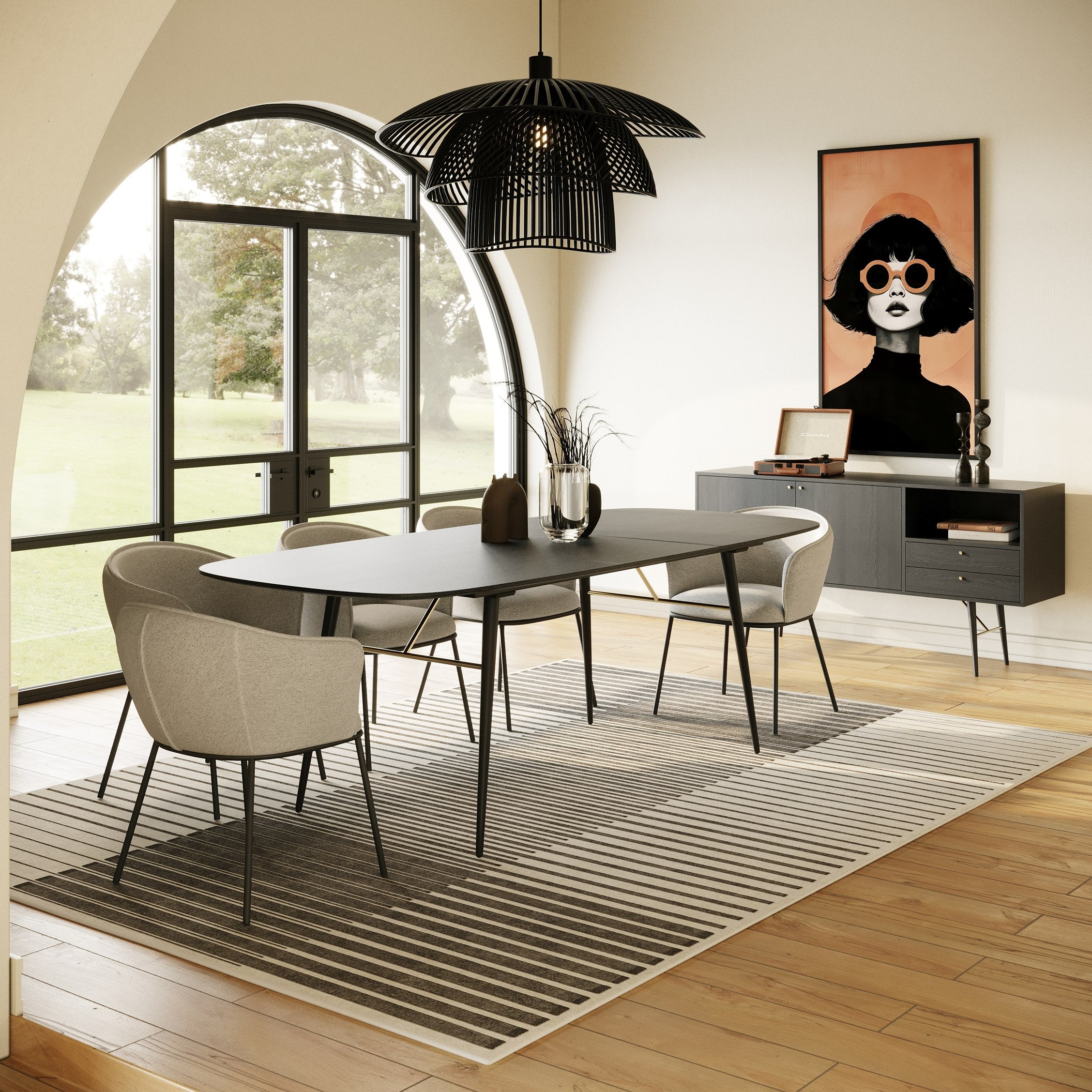 Billy Modern Extendable Dining Table
