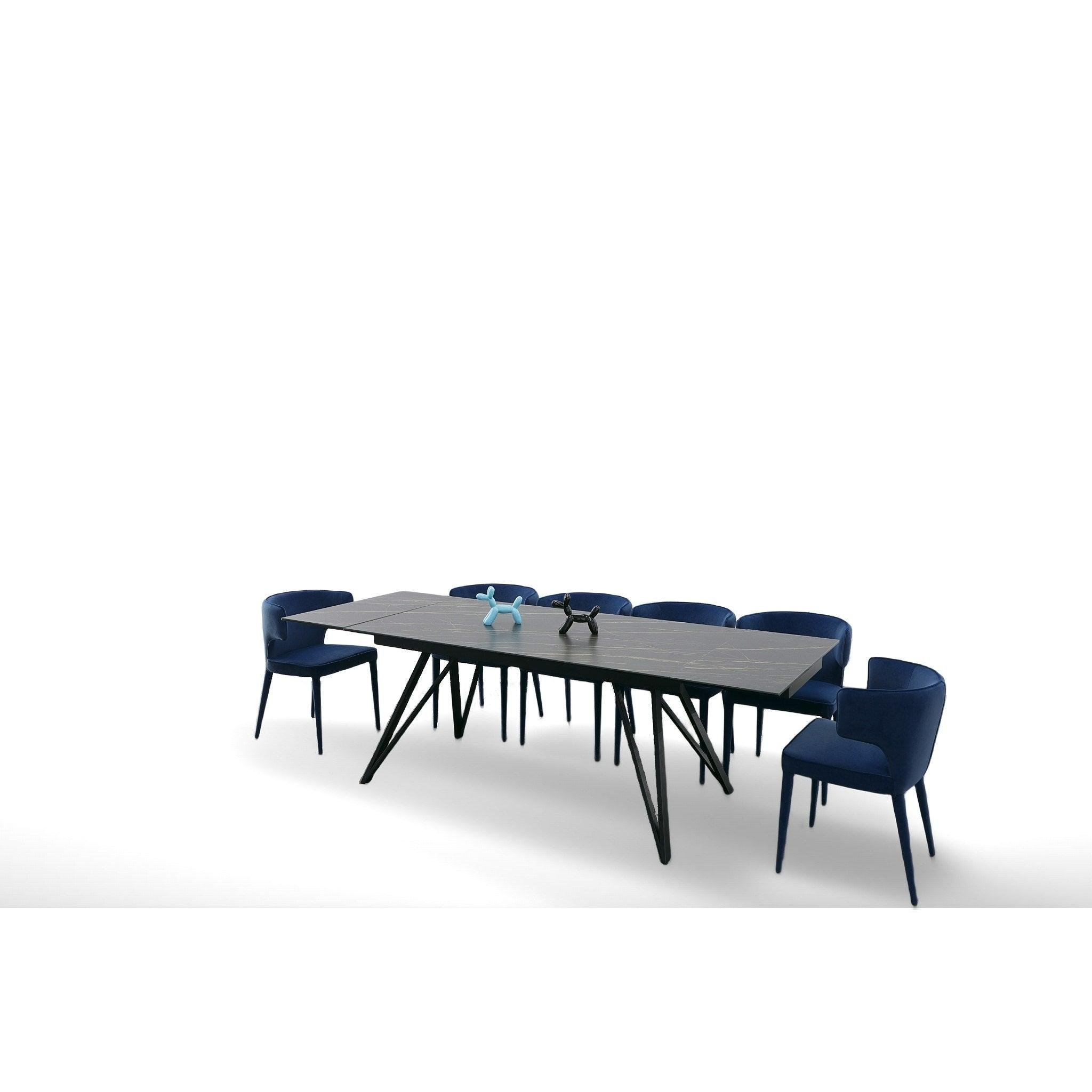 Bobby Modern Ceramic Extendable Dining Table
