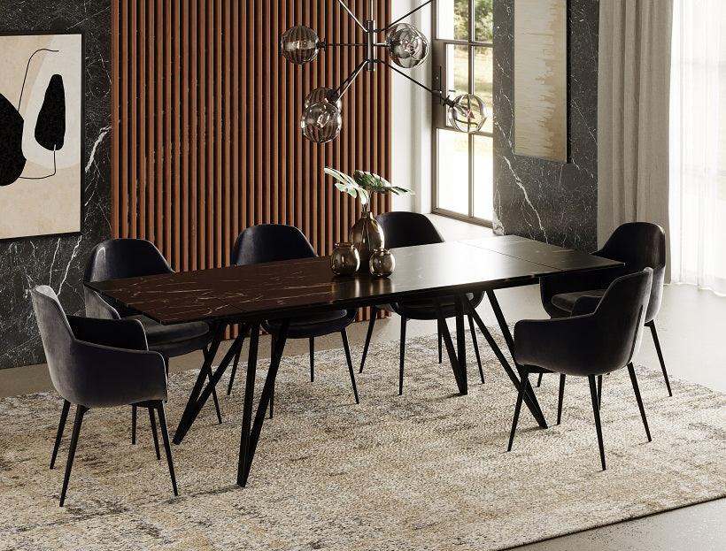 Bobby Modern Ceramic Extendable Dining Table