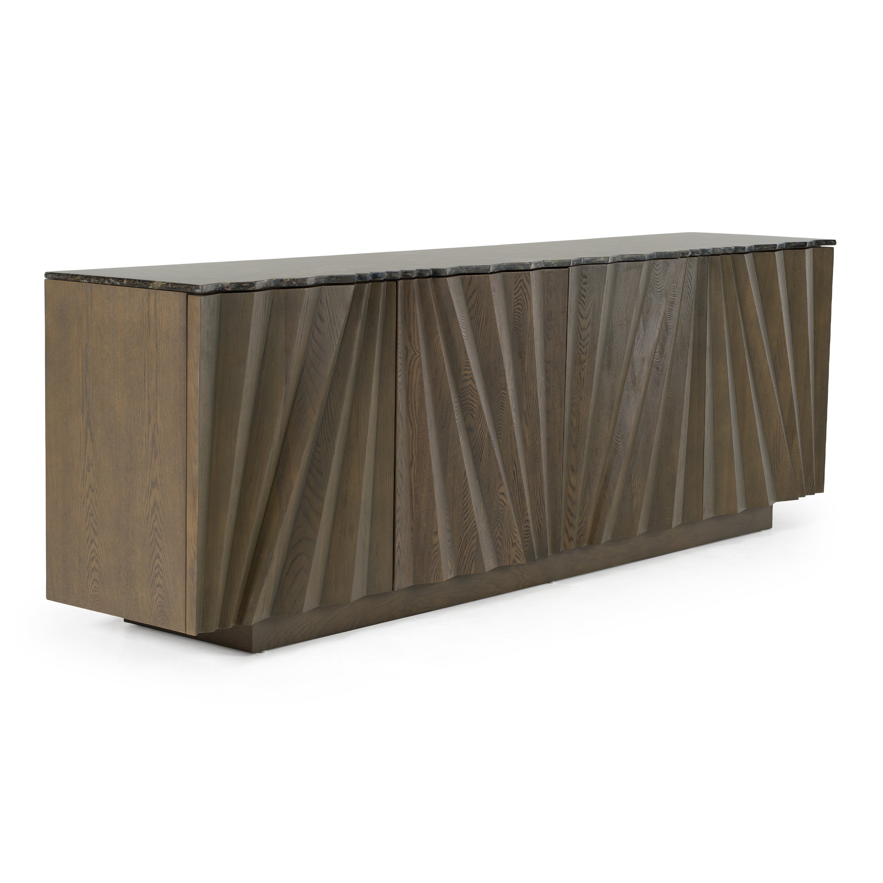 Byer Modern Ash and Marble Buffet