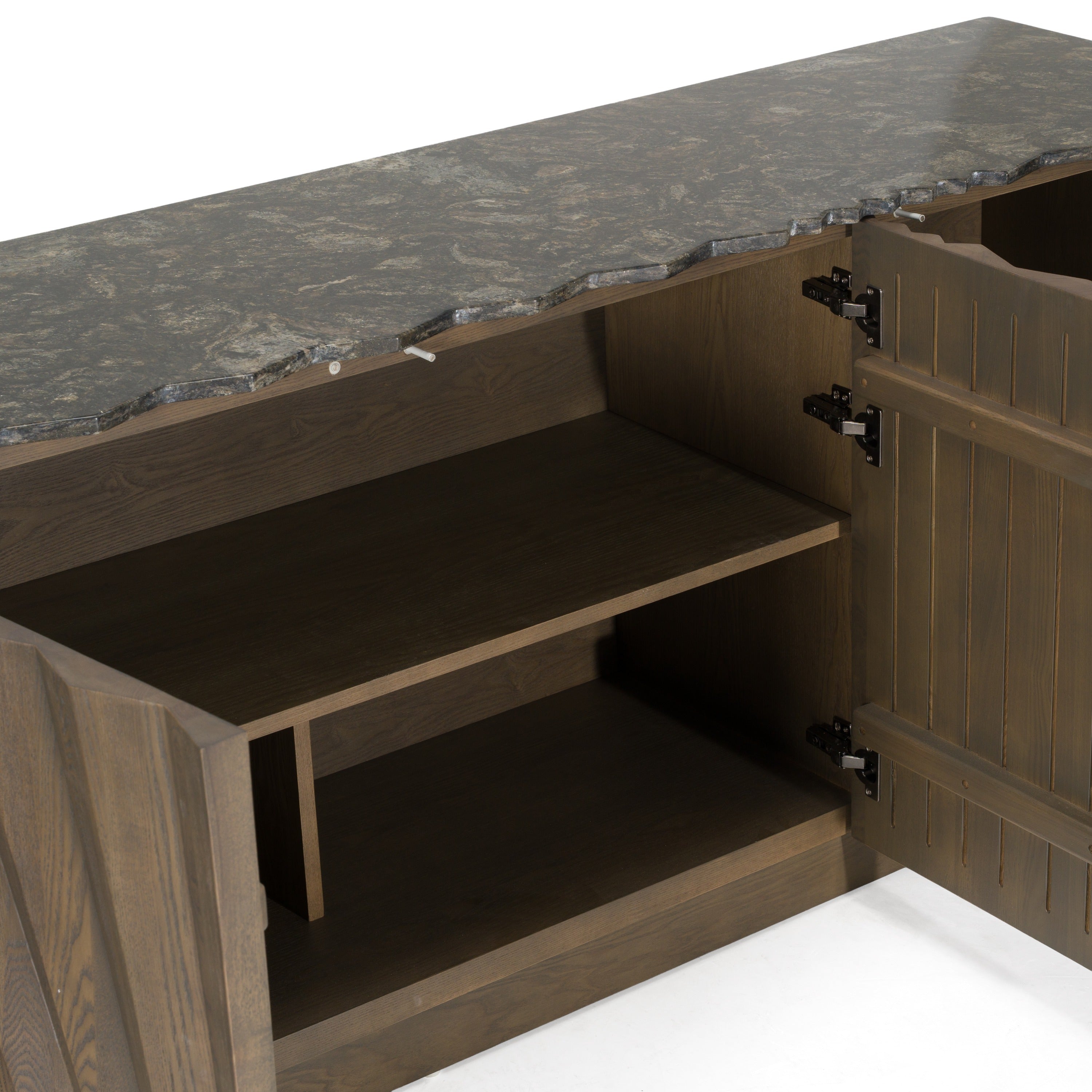 Byer Modern Ash and Marble Buffet