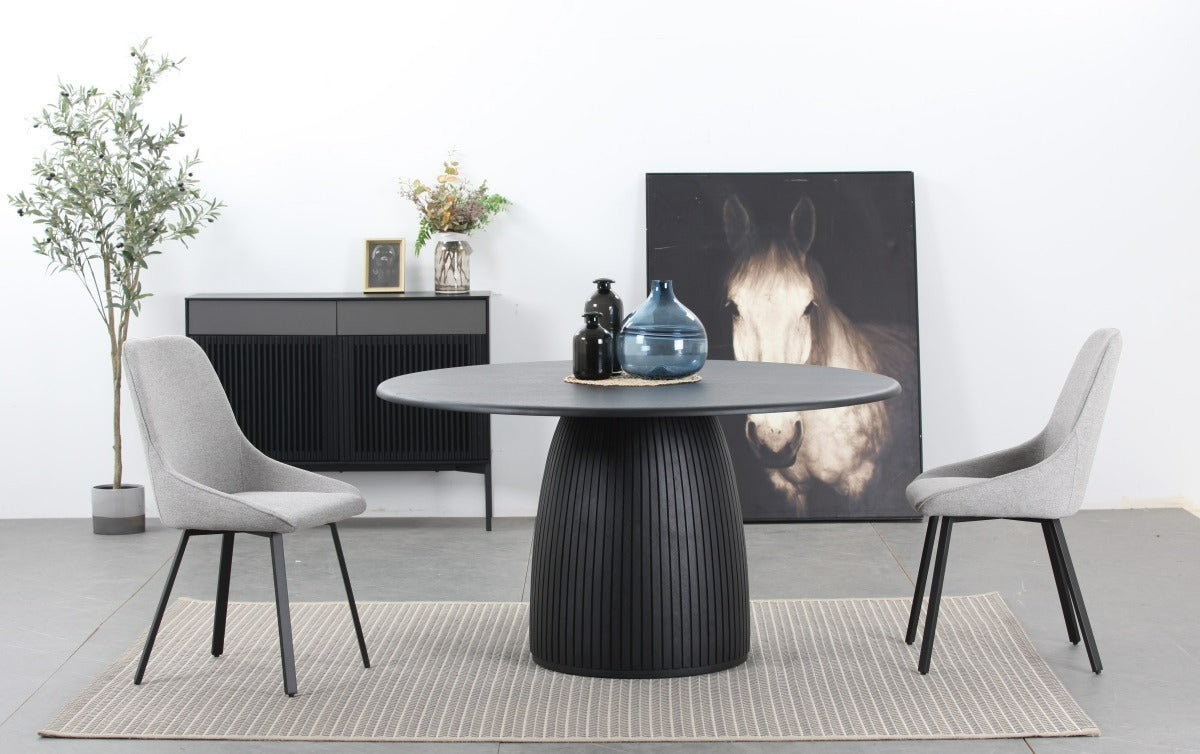 Lander Modern Mid Century Round Dining Table