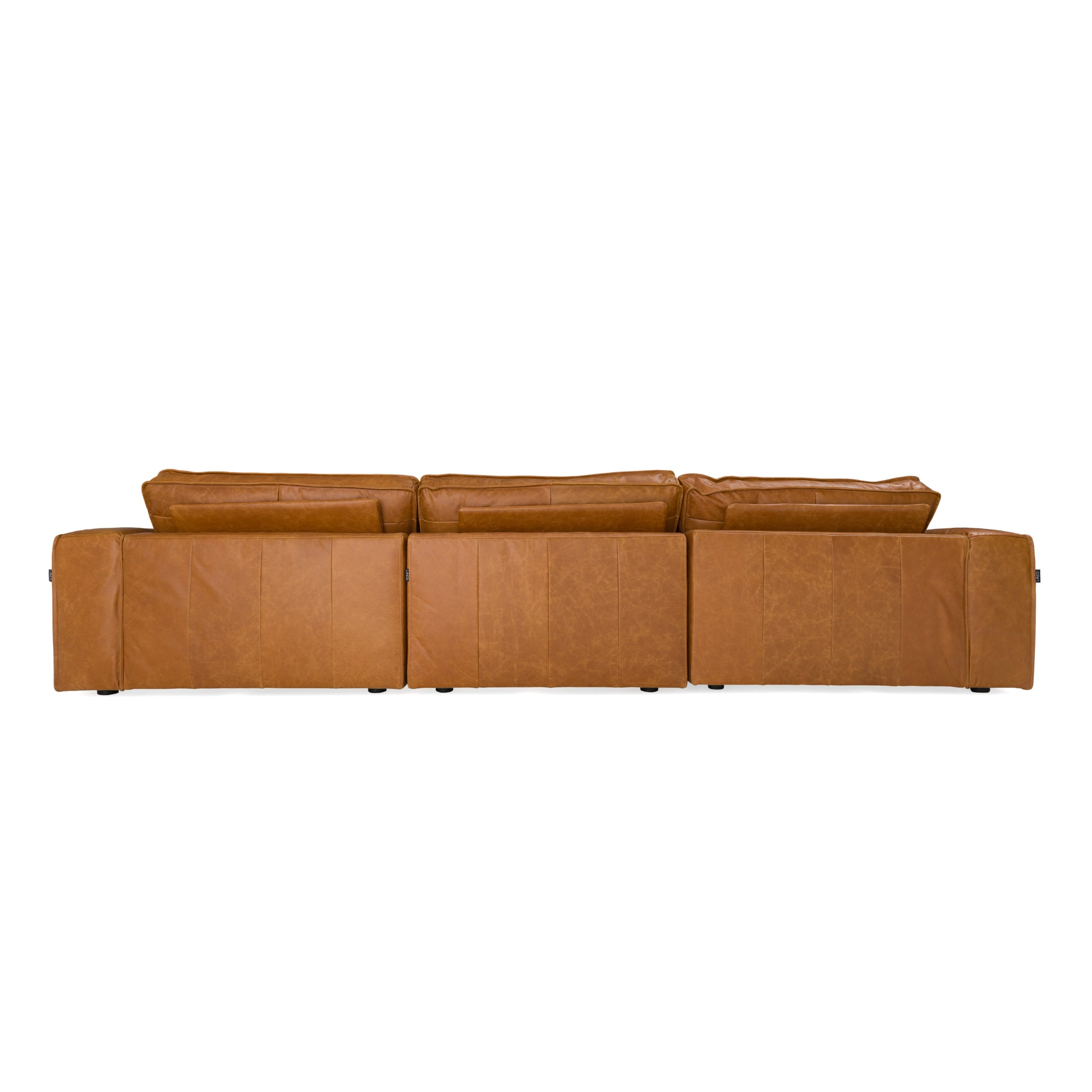 Cambria Modern LAF Leather Sectional Sofa