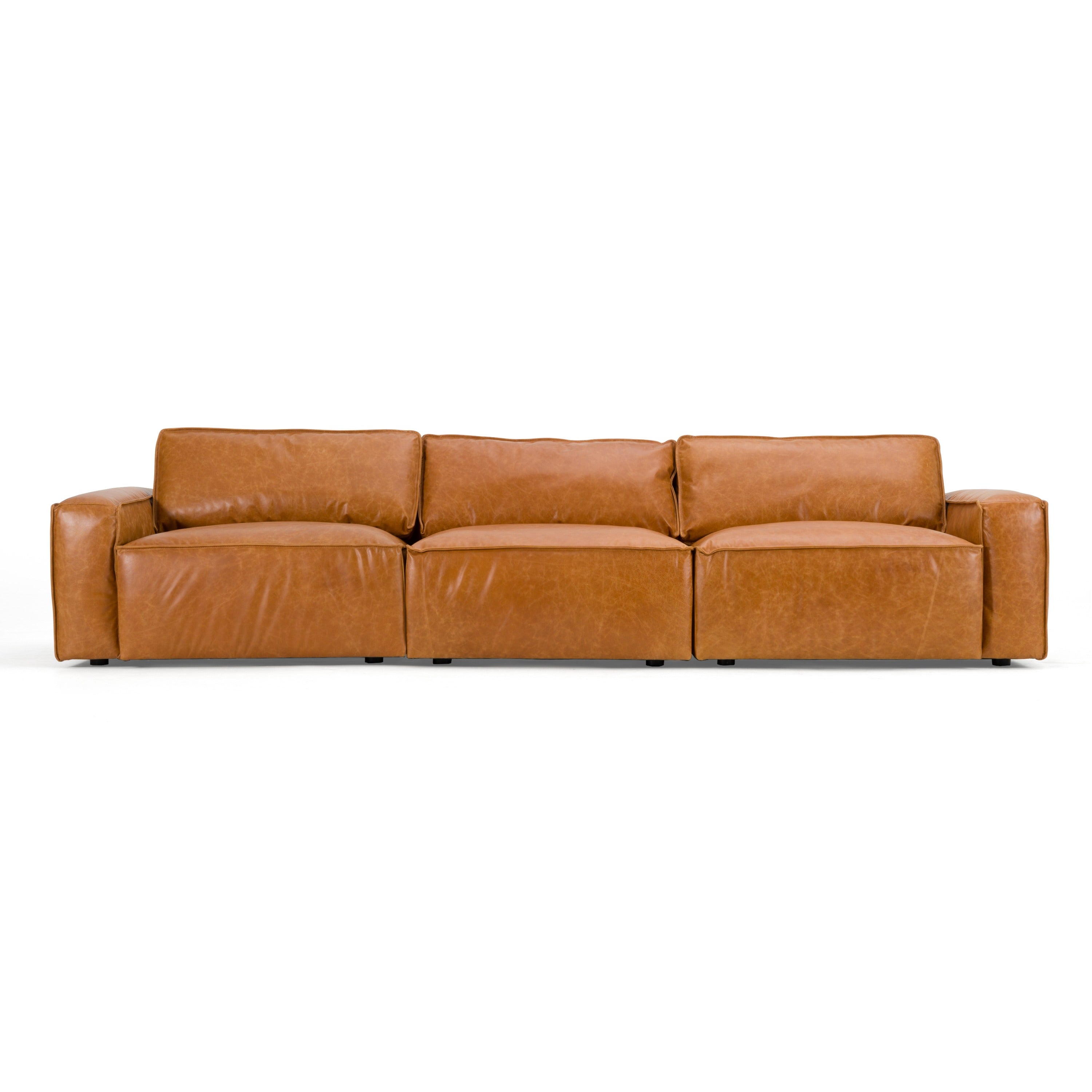 Cambria Modern Leather Sofa