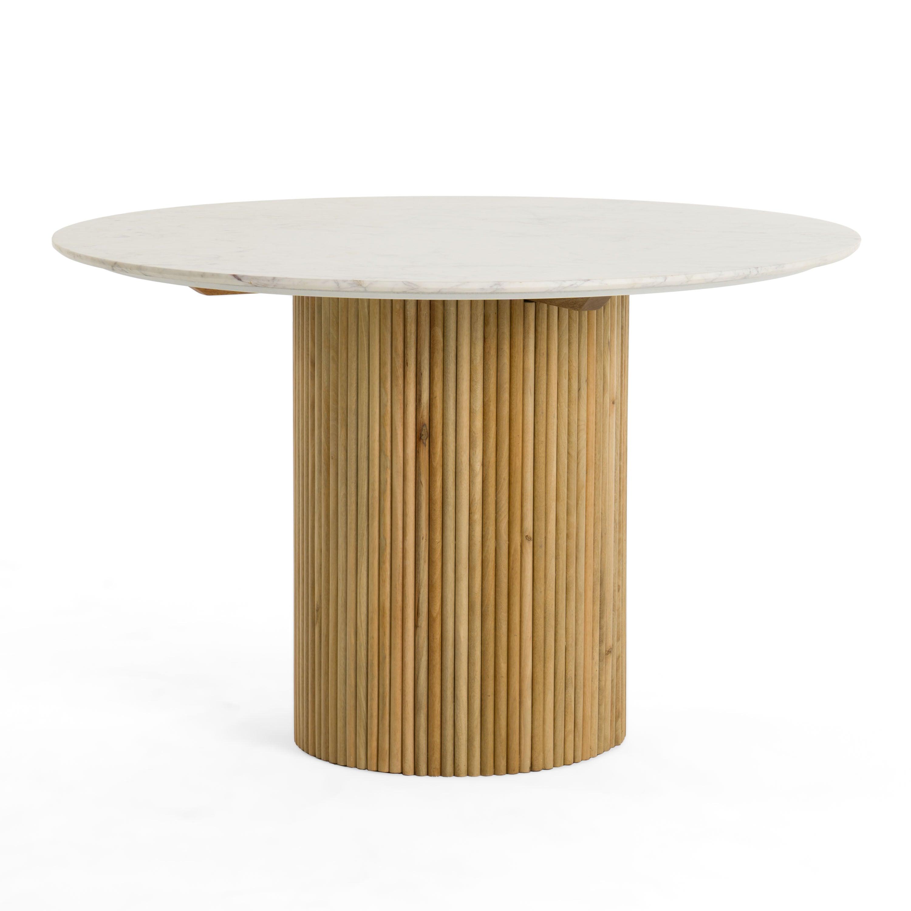 Cambridge Marble and Mango Round Dining Table