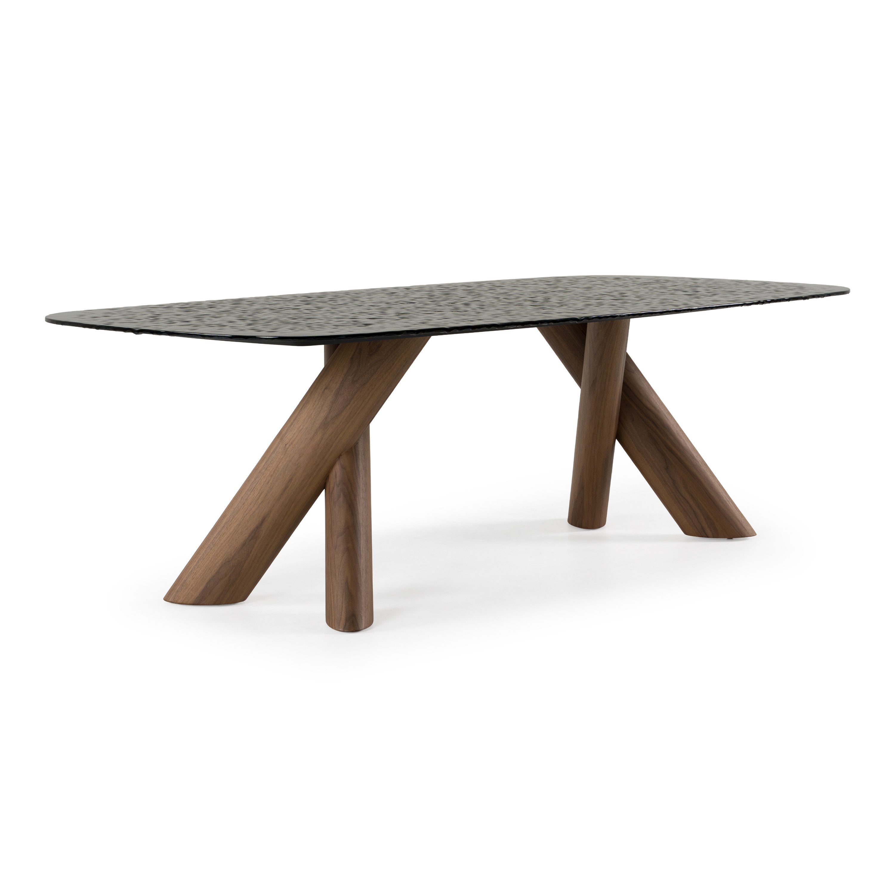 Carnaby Modern Glass Dining Table