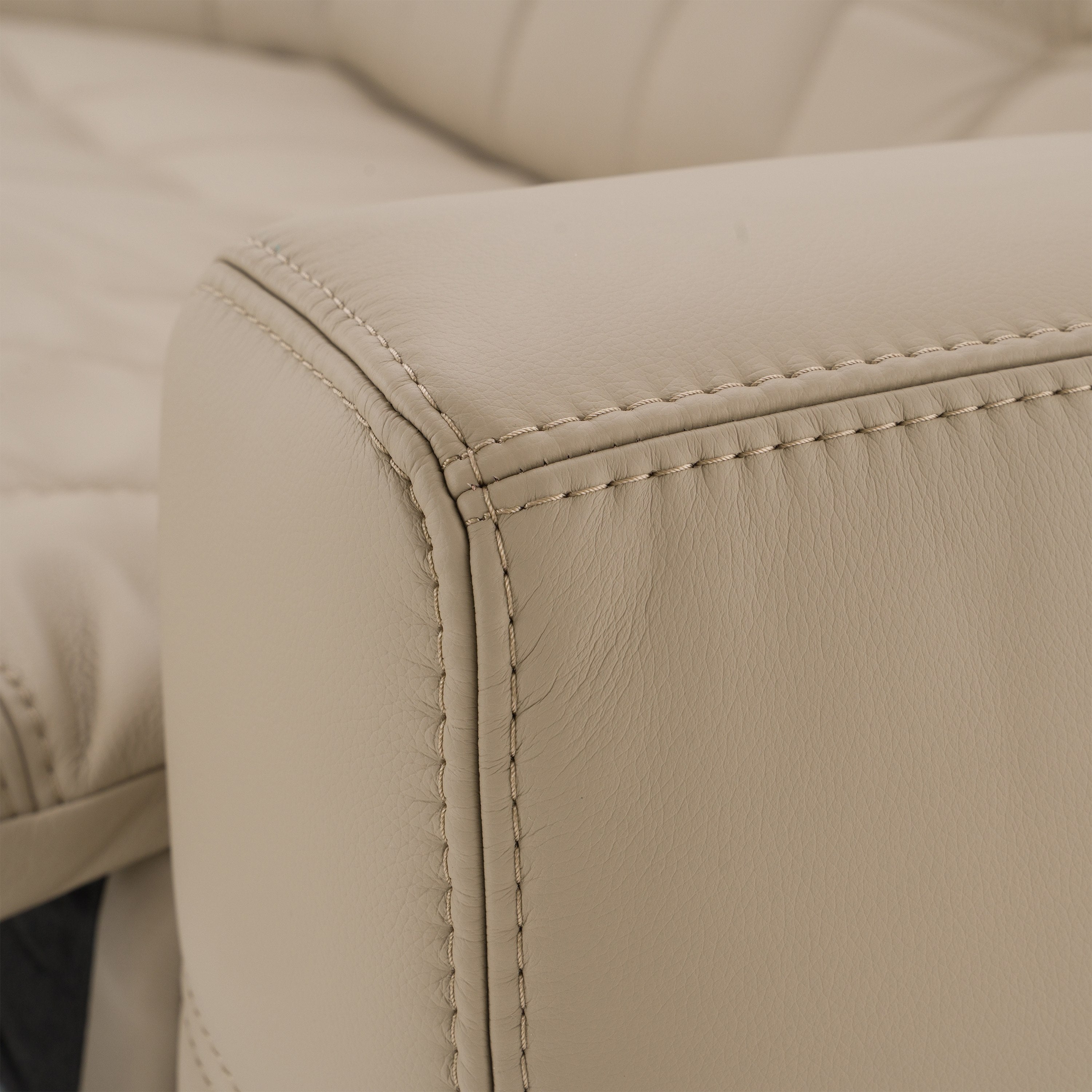 Carney Modern Leather Sectional Sofa and 3 Recliners