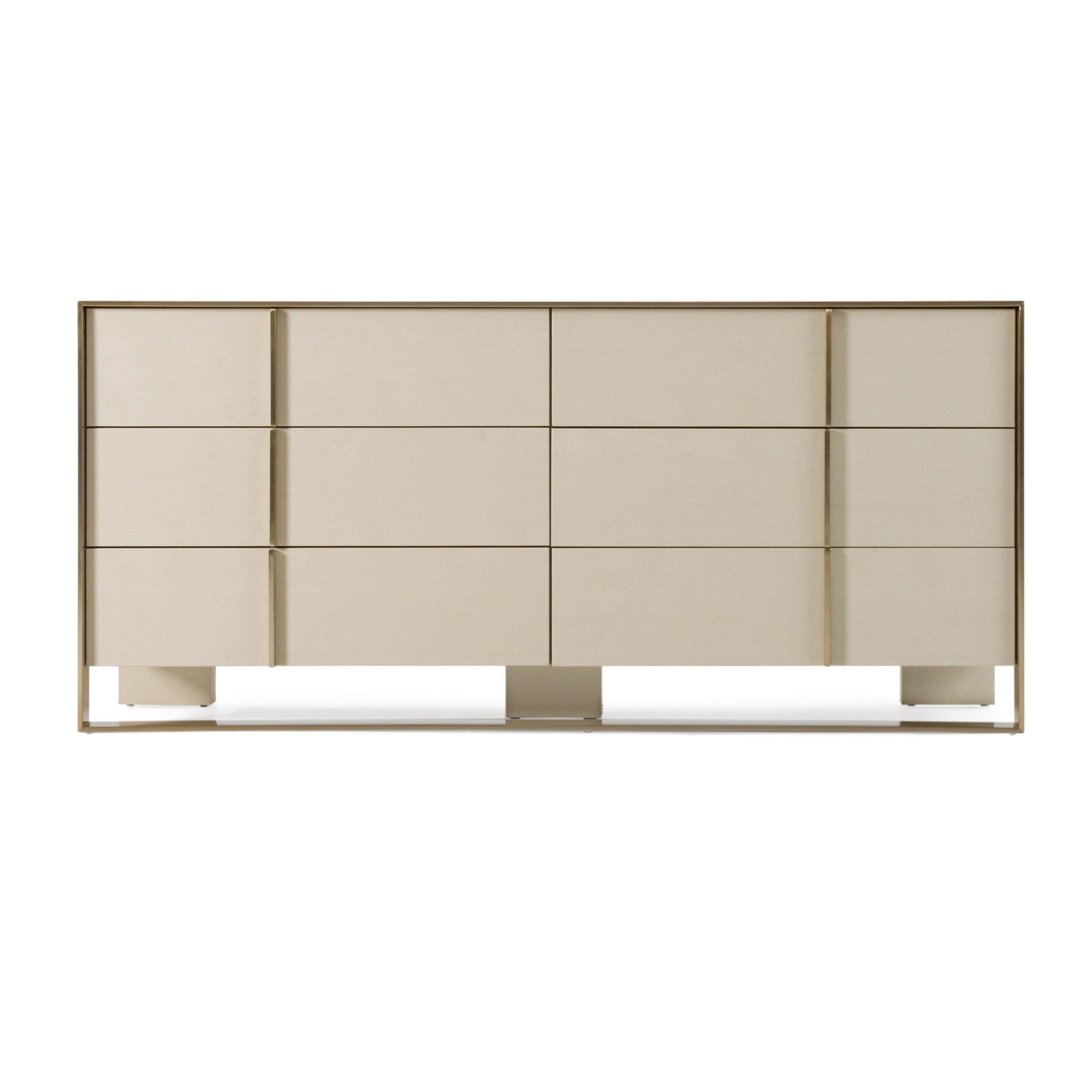 Cartier Modern Shagreen and Brushed Dresser